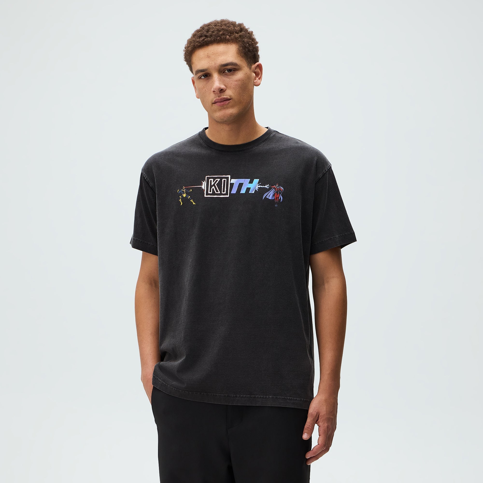 トップス Kith Marvel Cyclops MagnetoTee XL Marvel | Kith Cyclops vs. Magneto Vintage Tee - Black