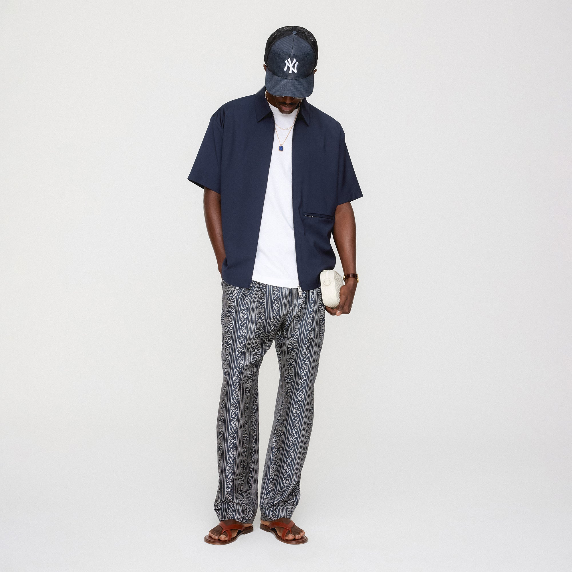 【KITH】&Kin トロピカル ウール ダベンポート シャツ &Kin Tropical Wool Davenport Shirt - Admiral – Kith