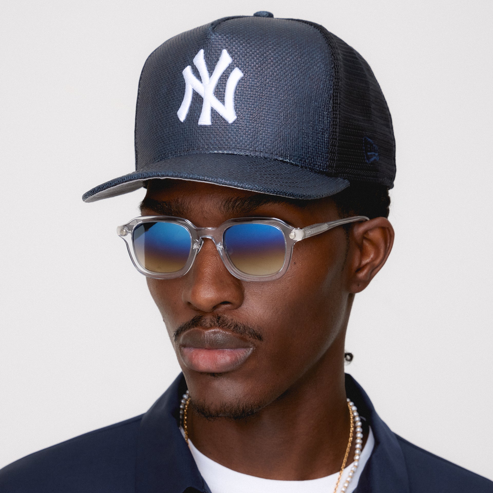 Kith & New Era for the New York Yankees Raffia 9FIFTY Snapback - Nocturnal