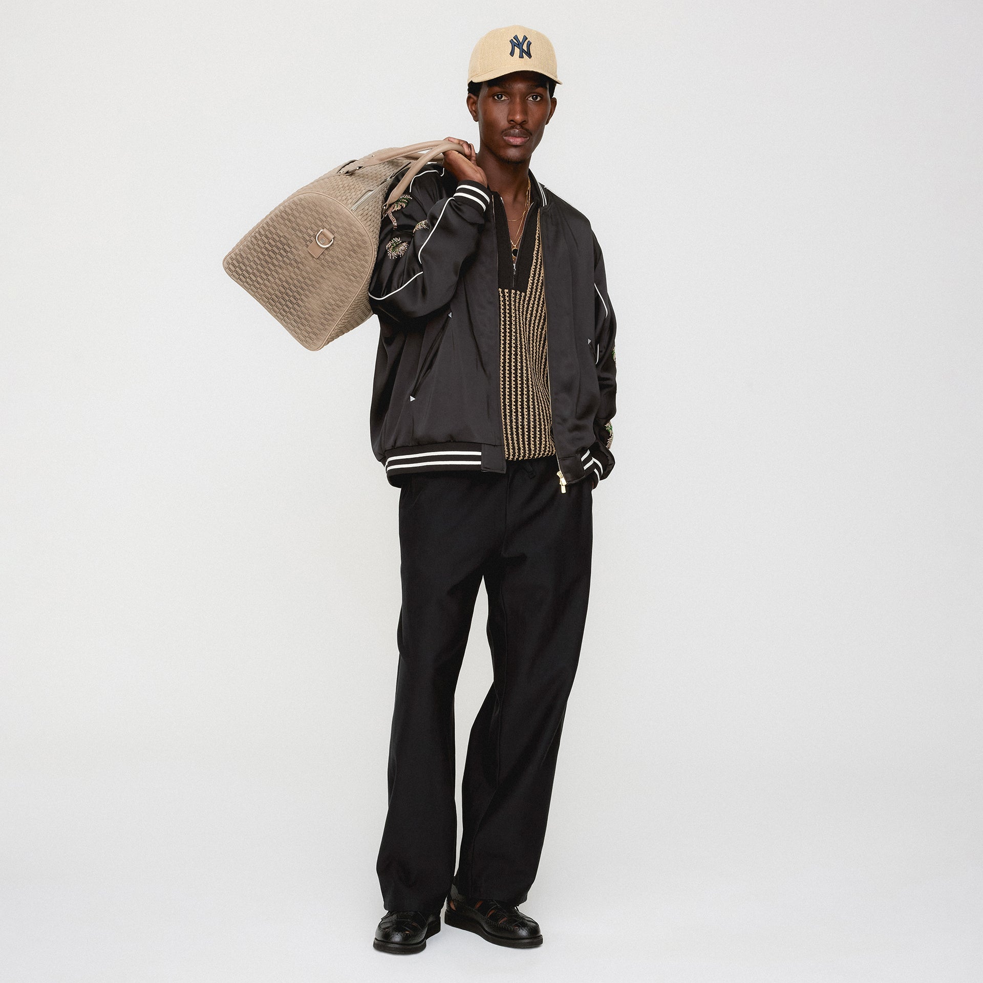 Kith Monogram Suede Duffle Bag - Taupe