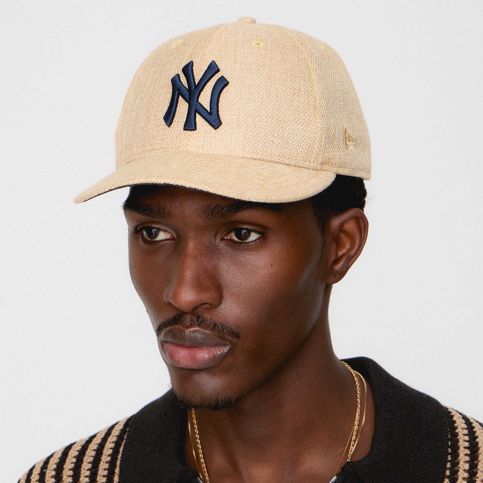 Kith & New Era for the New York Yankees Raffia Low Profile 59FIFTY Fitted - Natural