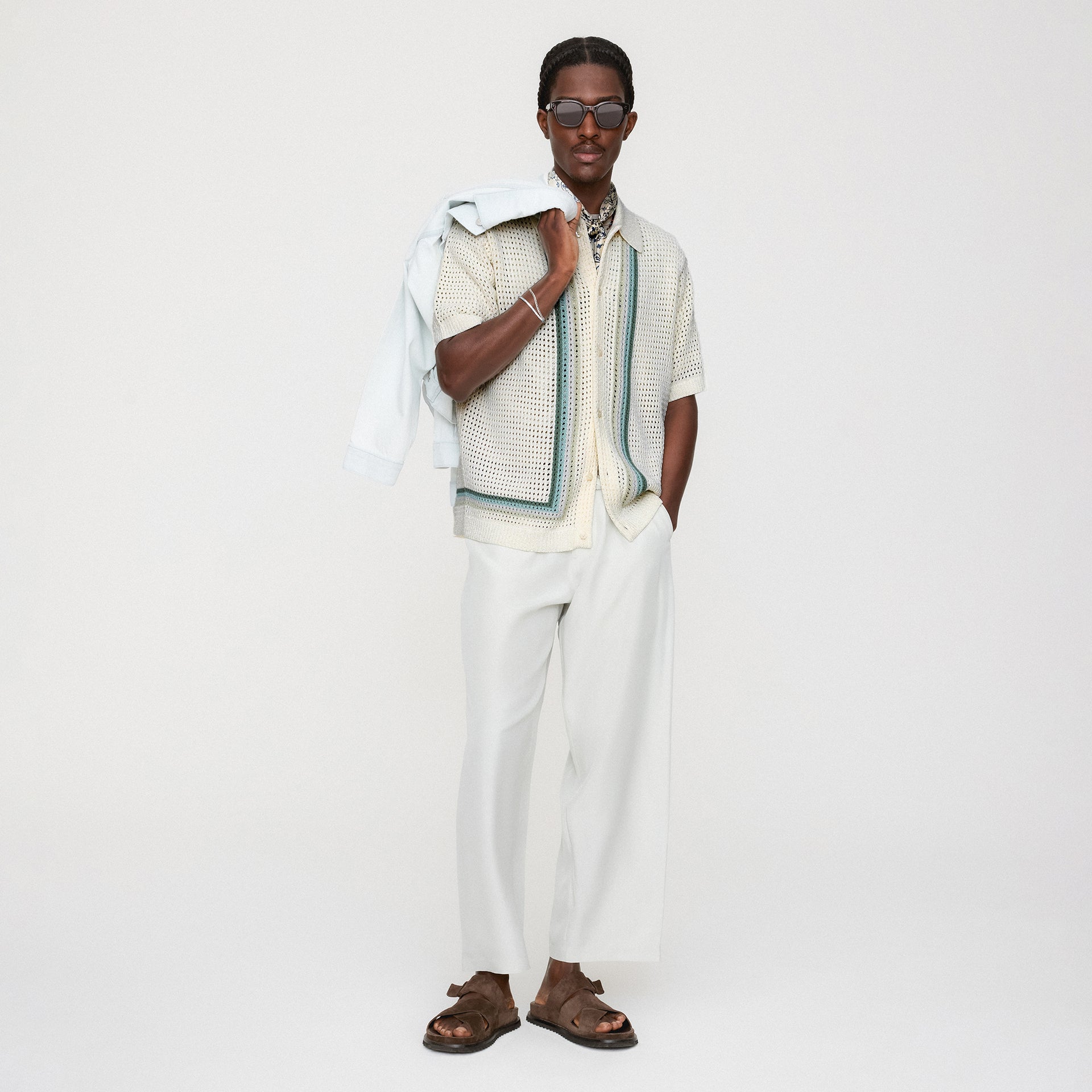 Kith Thompson Crochet Buttondown - Waffle