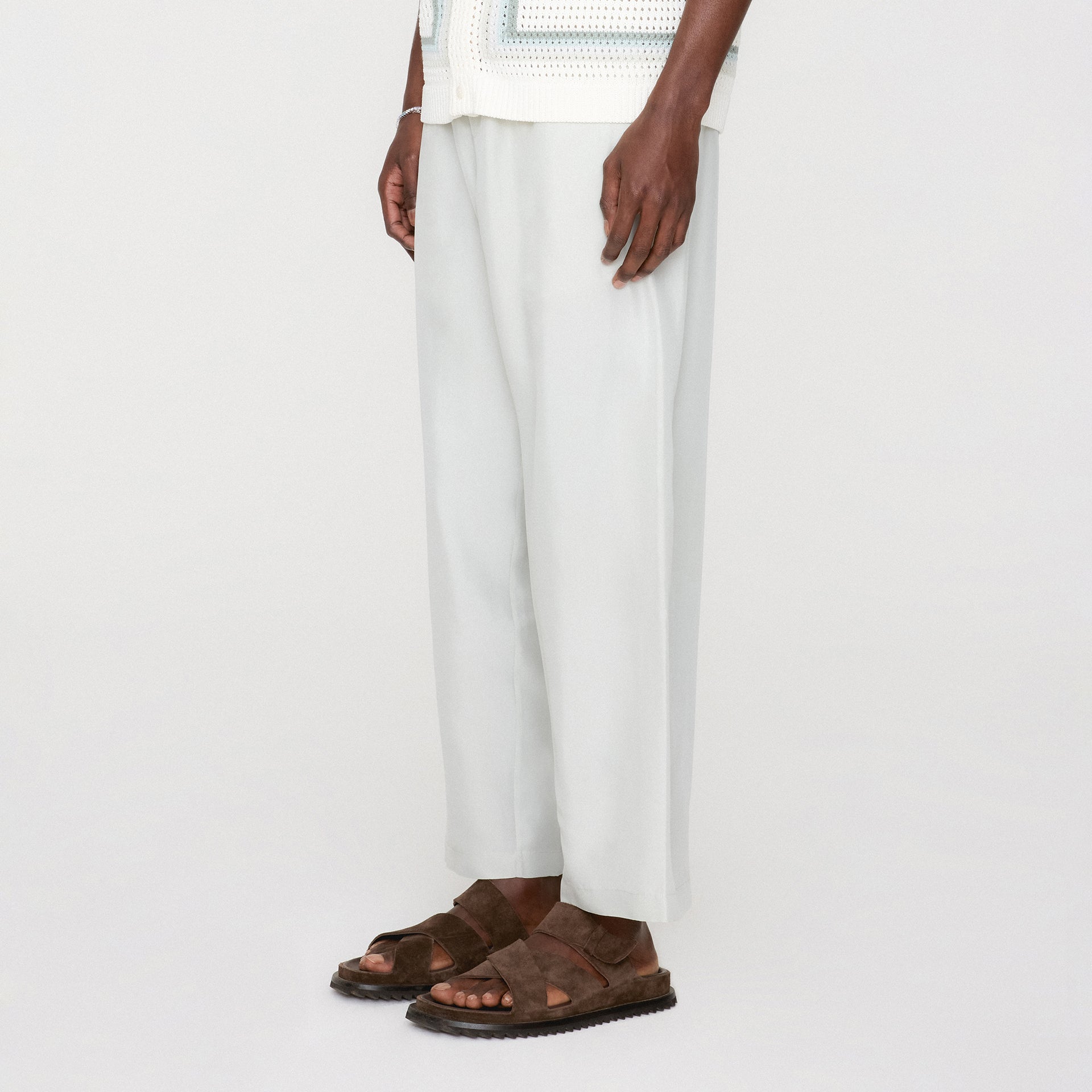 &Kin Silk Habotai Grayson Pant - Palais