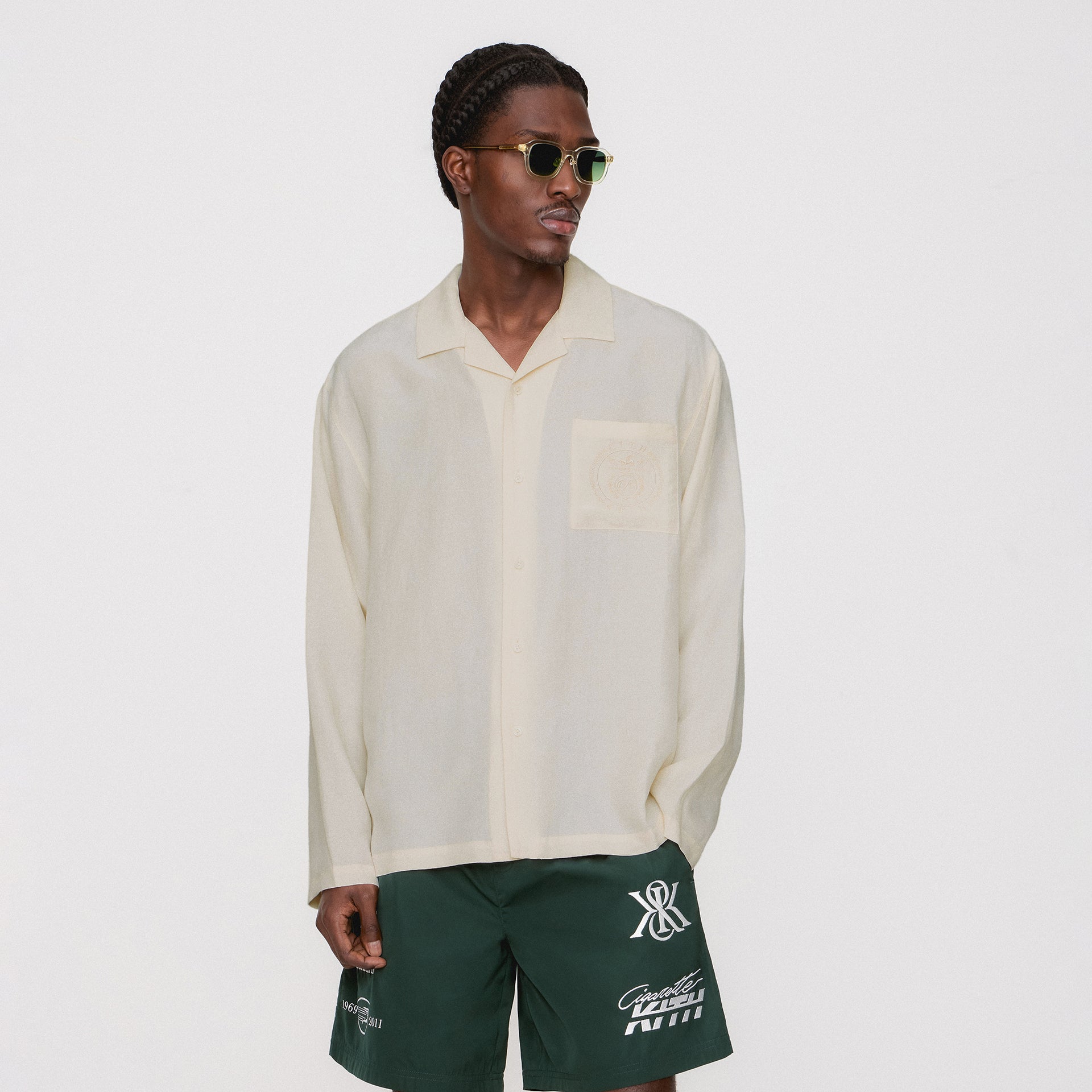Kith Adonis Camp Collar Shirt - Sandrift
