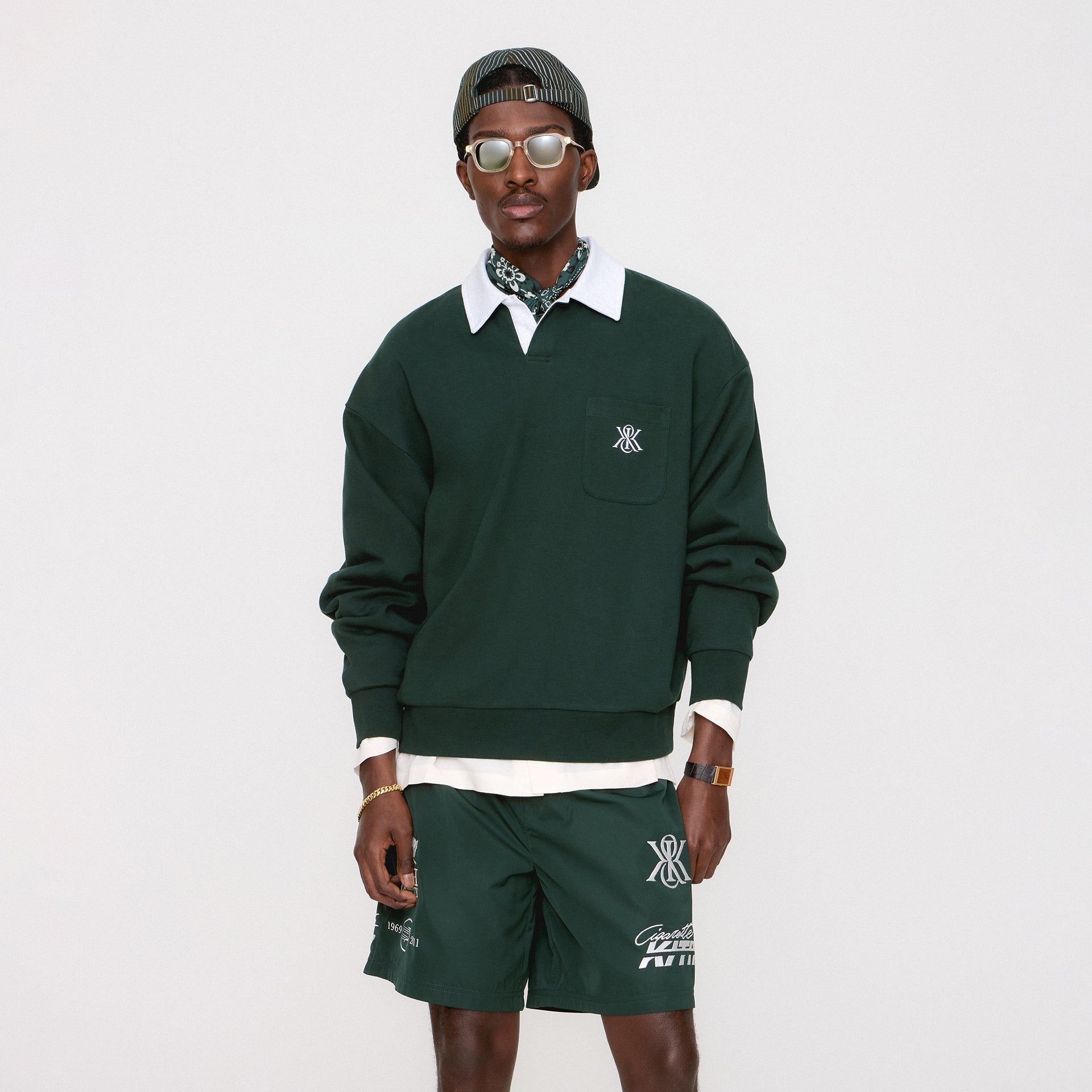 Kith Pegasus Crest Nelson Collared Pullover - Stadium