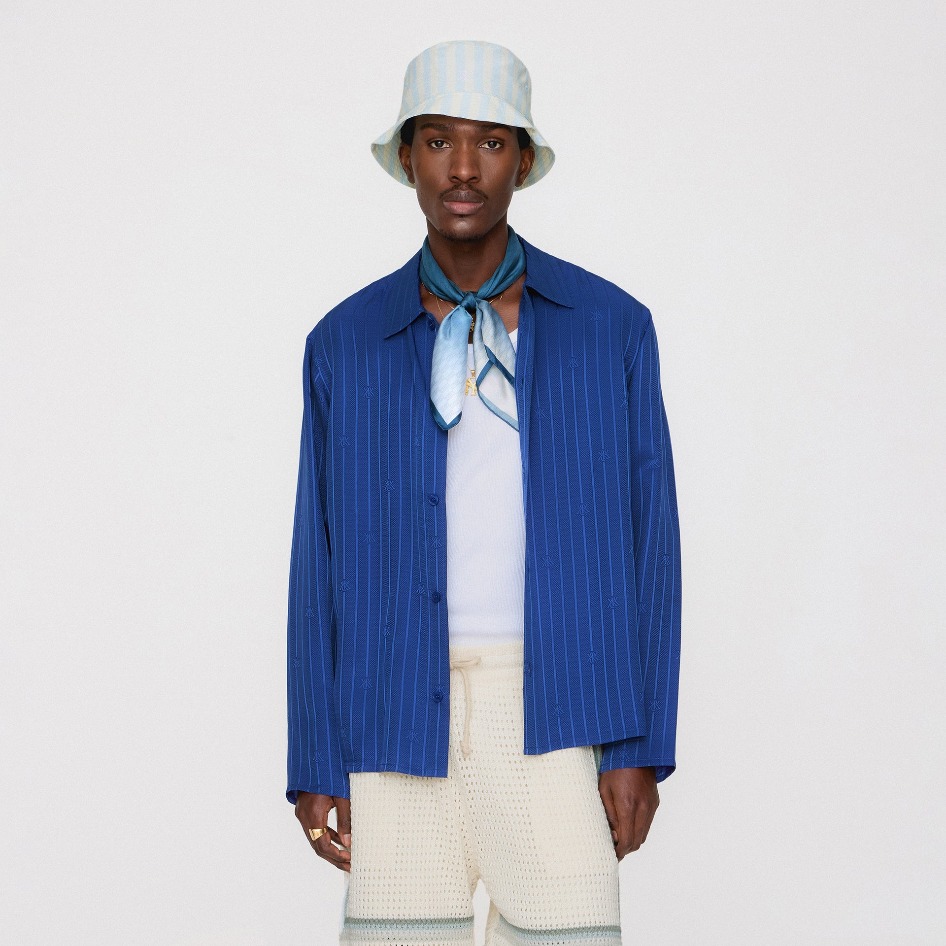 Kith Crest Logo Boxy Collared Overshirt - Bow