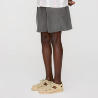 &Kin Silk Habotai Cedar Short - Somber