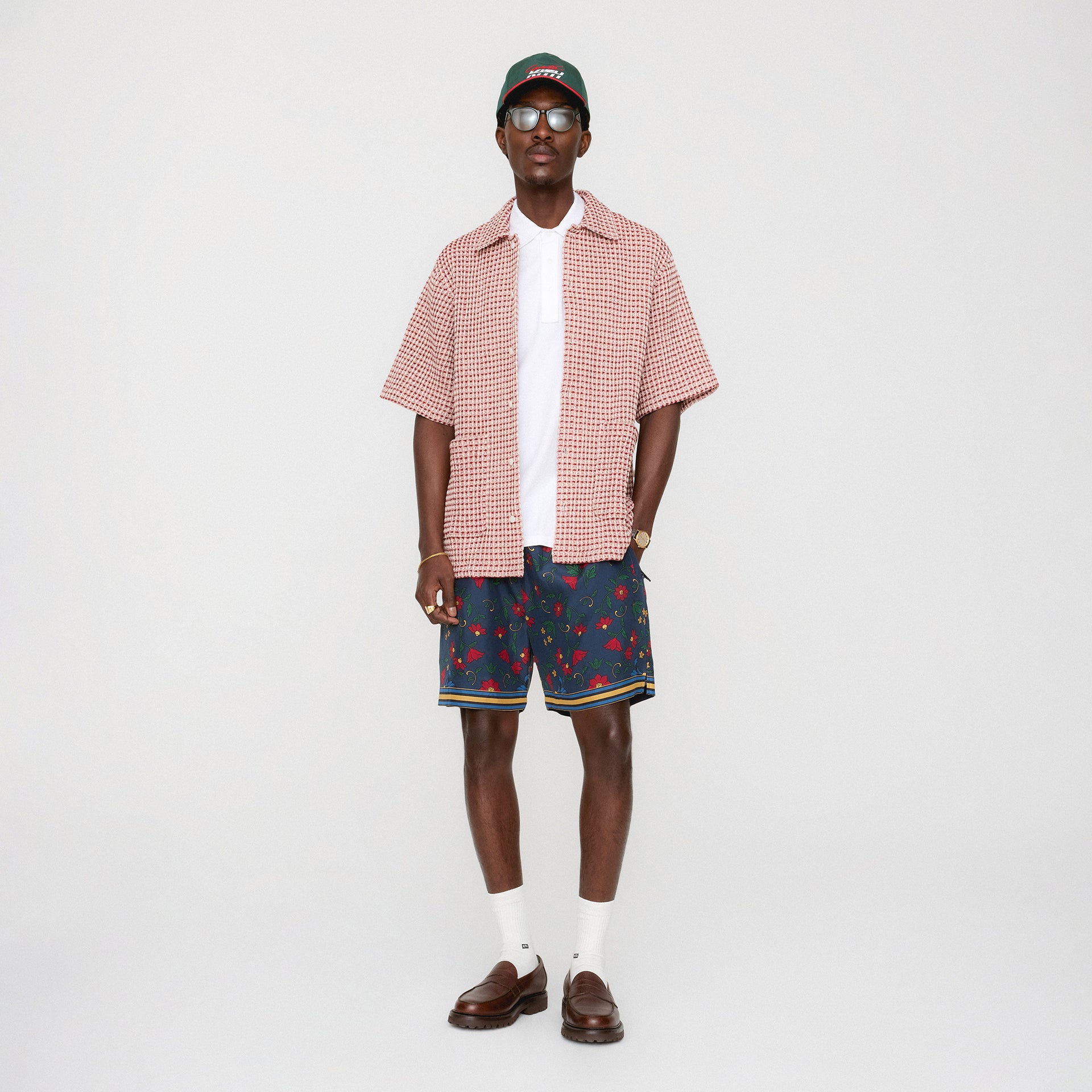 Kith Geometric Diamond Short Sleeve Boxy Collared Overshirt - Bitters
