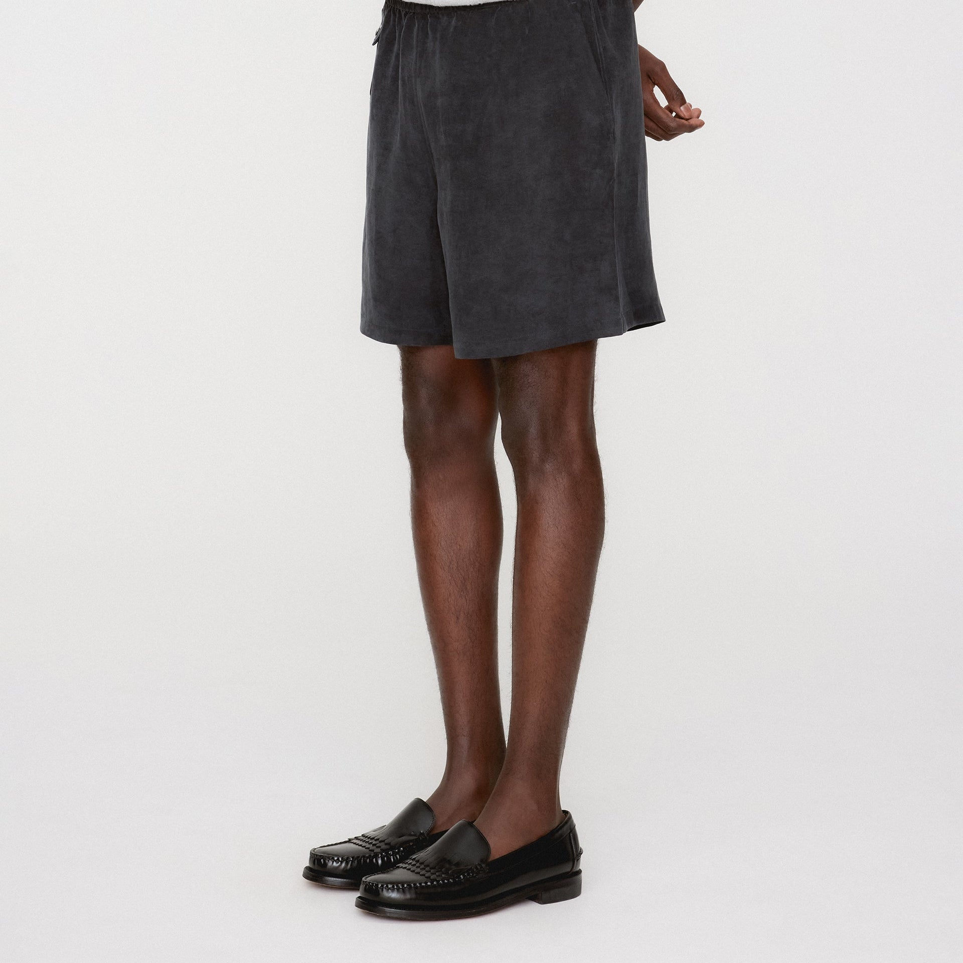 &Kin Cupro Linen Kellen Short - Black PH