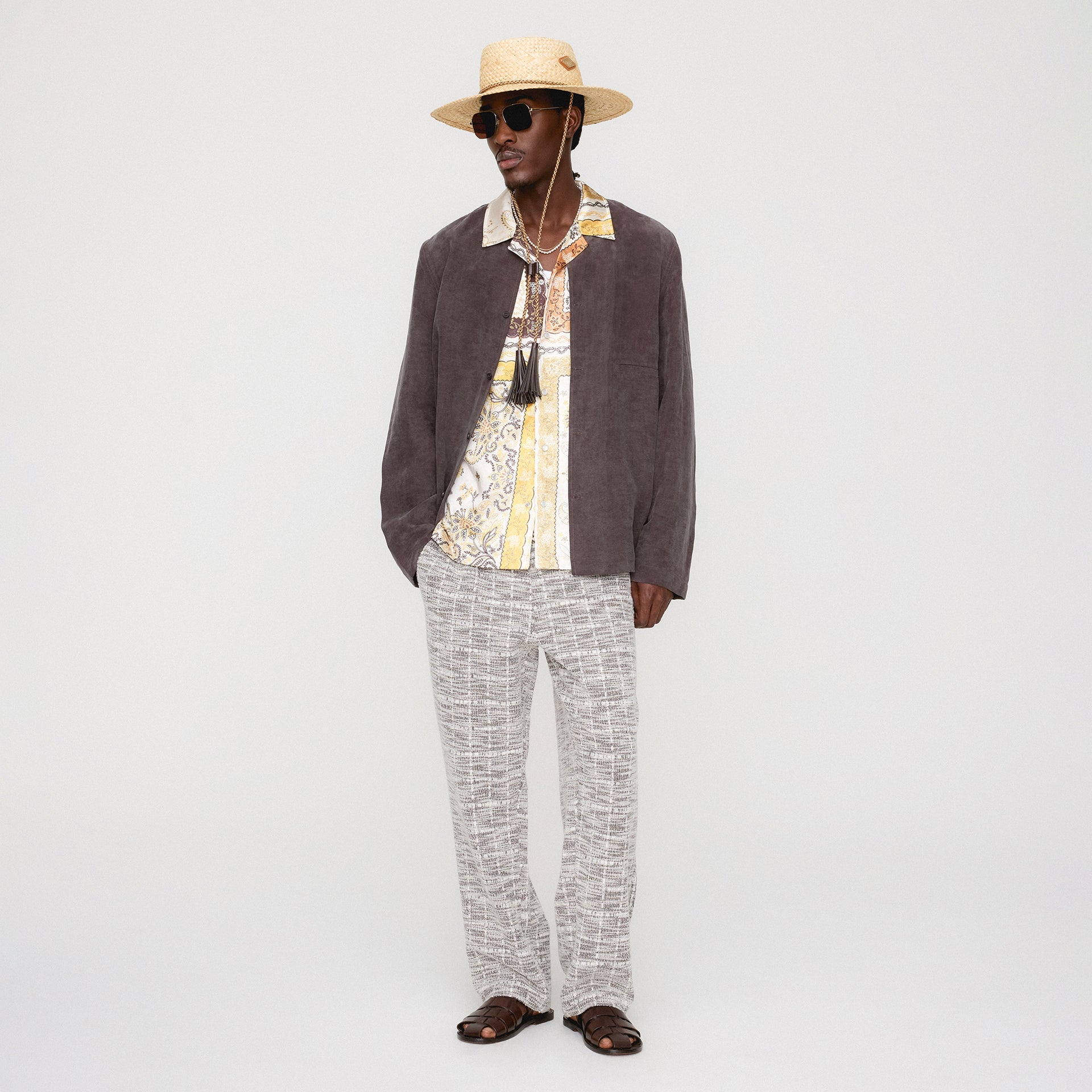 Kith Cupro Linen Caelen Shirt - Kindling
