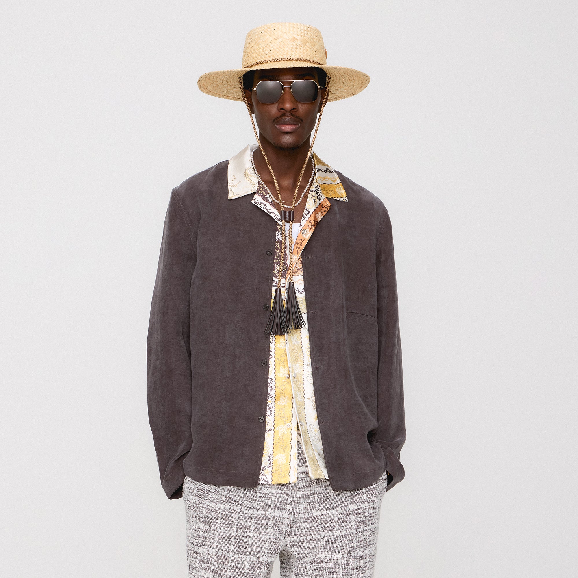 Kith Cupro Linen Caelen Shirt - Kindling