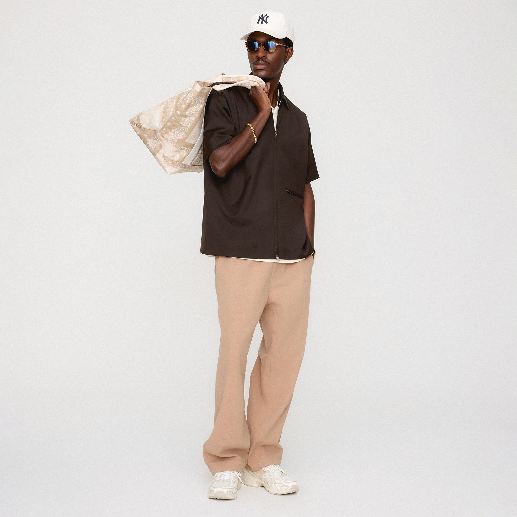 【KITH】&Kin トロピカル ウール ダベンポート シャツ &Kin Tropical Wool Davenport Shirt - Kindling – Kith