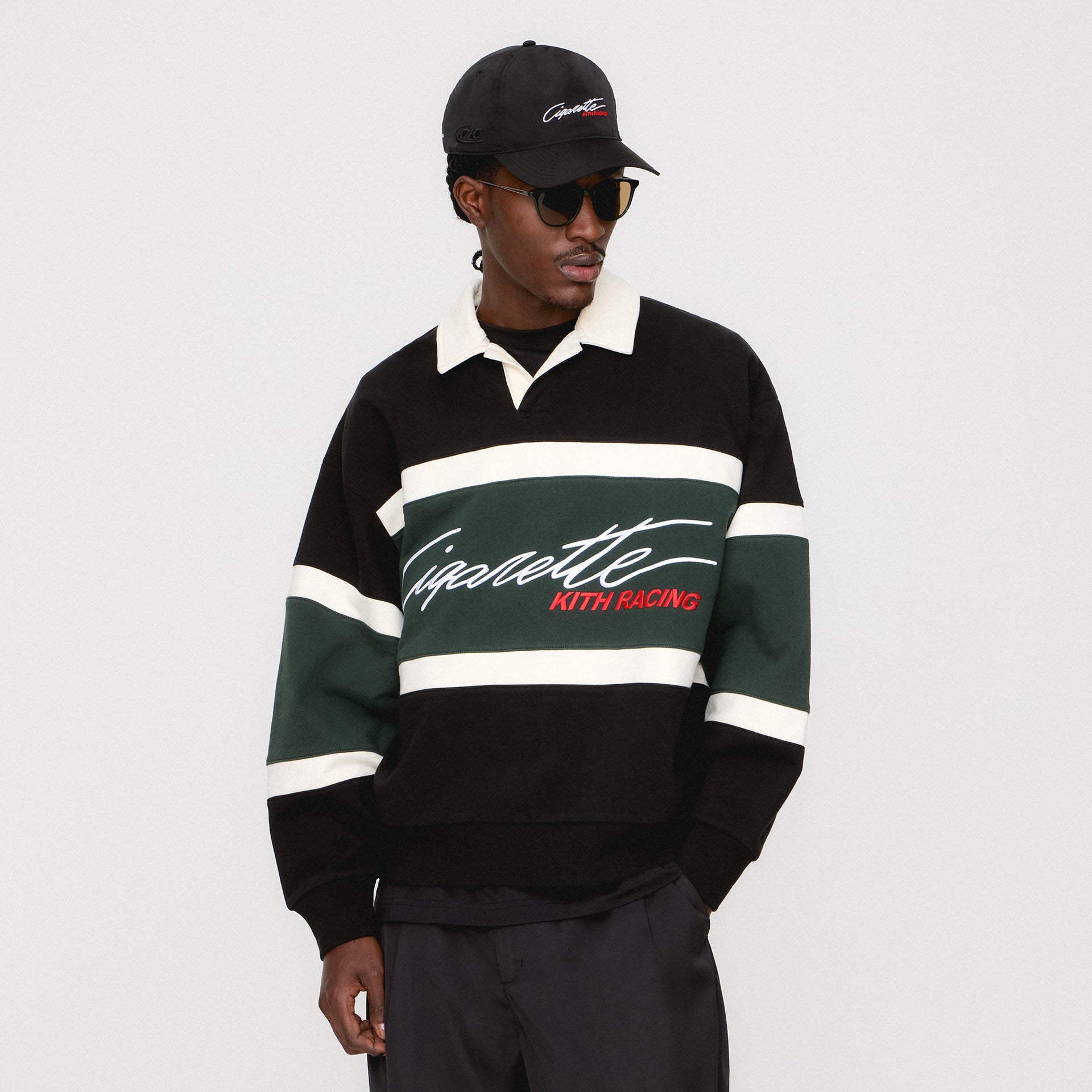 Kith for Cigarette Racing Nelson Rugby - Black