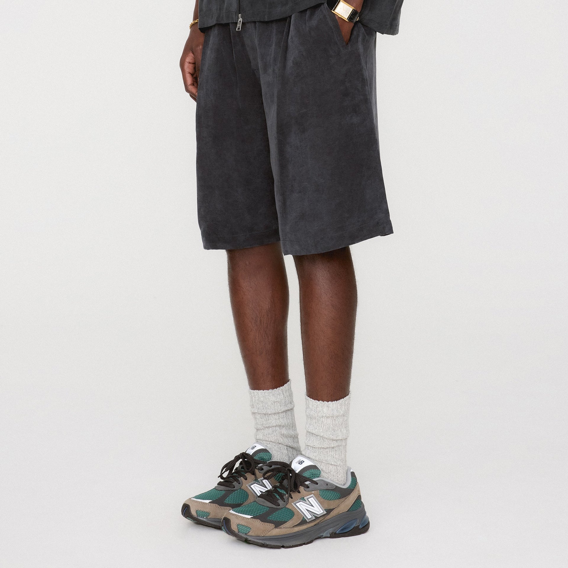 Kith Cupro Linen Jude Short - Black PH