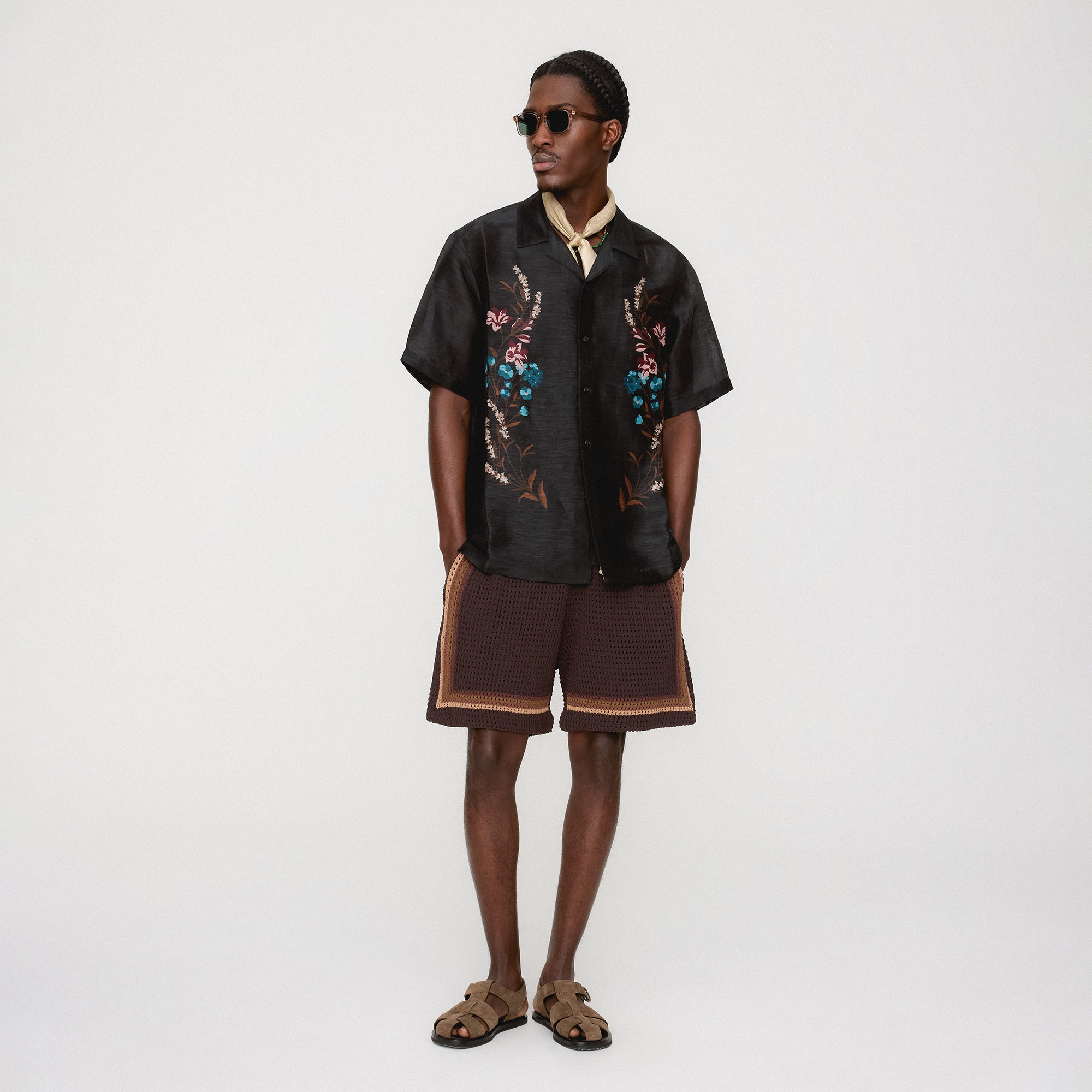 Kith Crochet Curtis Short Feld Green