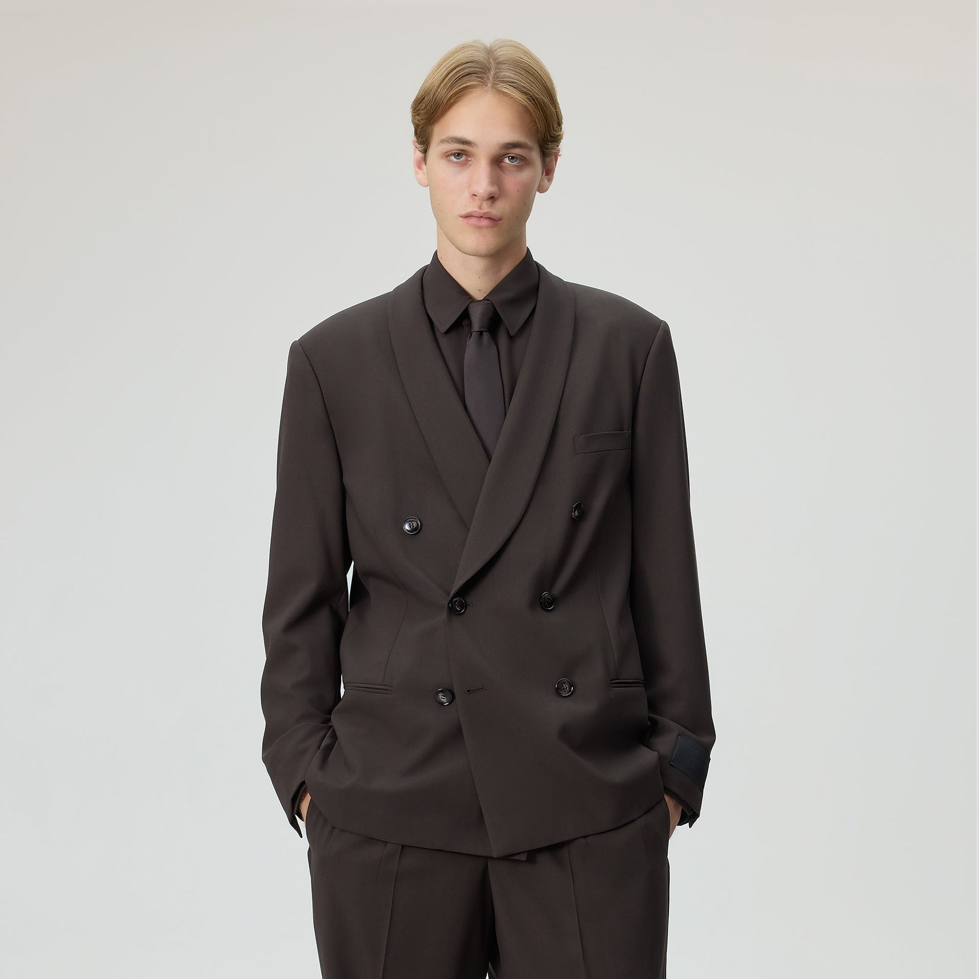 Giorgio Armani & Kith &Kin The Artist Virgin Wool Double-Breasted Jacket - Kindling - PH