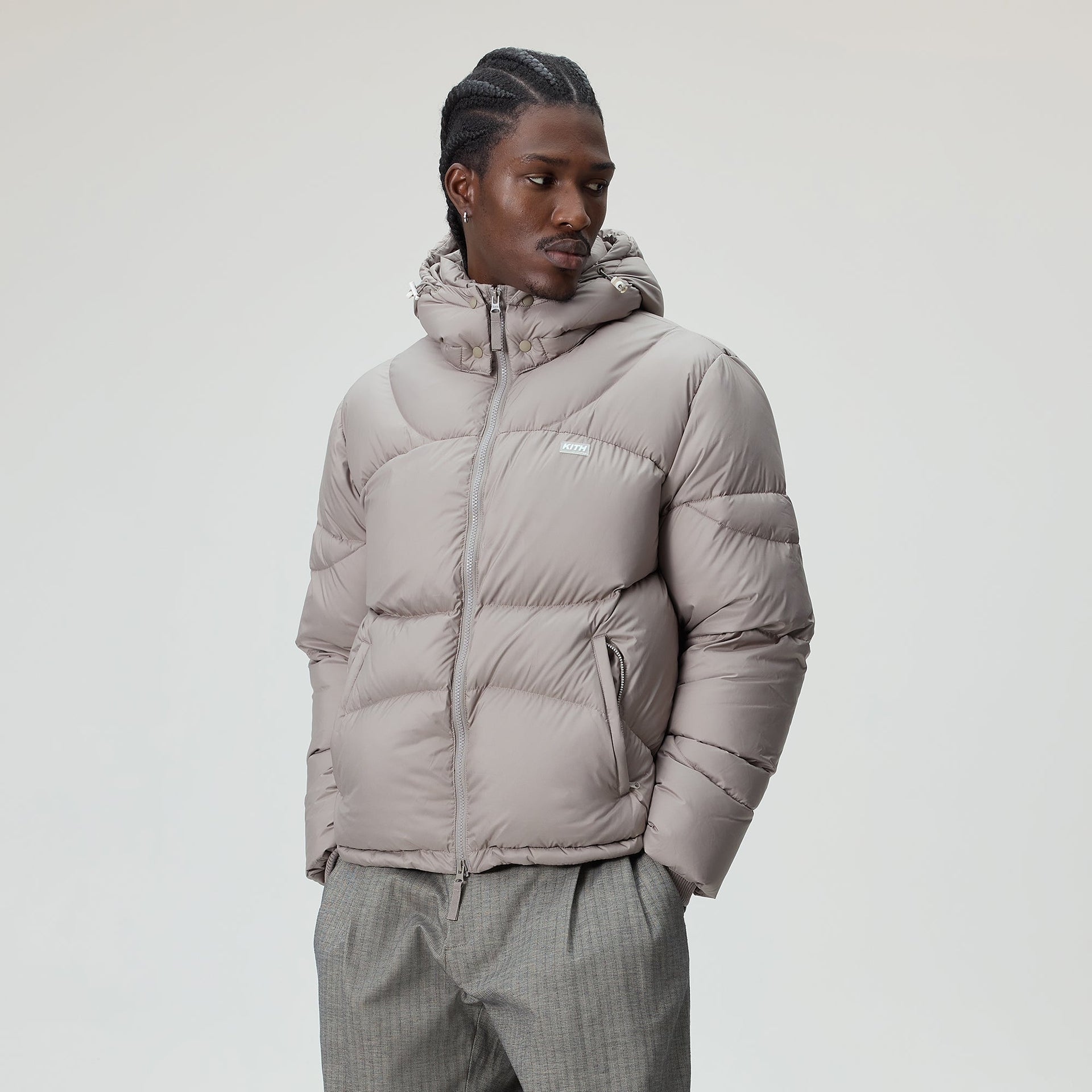 Kith Matte Stretch Taffeta Corey Puffer - Quicksand - PH