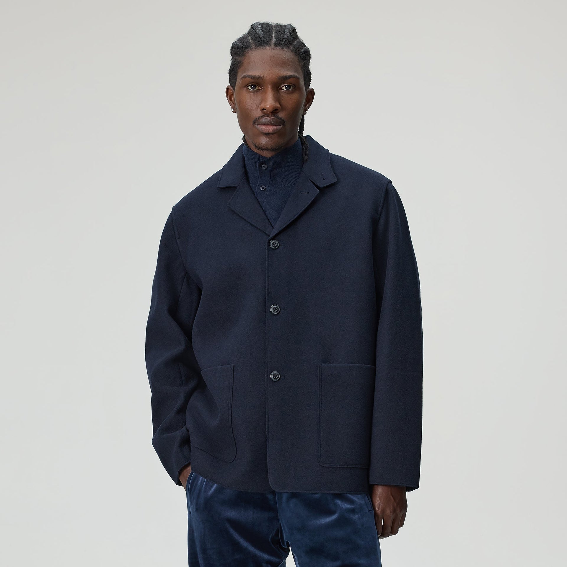Kith Felted Jersey Savion Jacket - Ink - PH