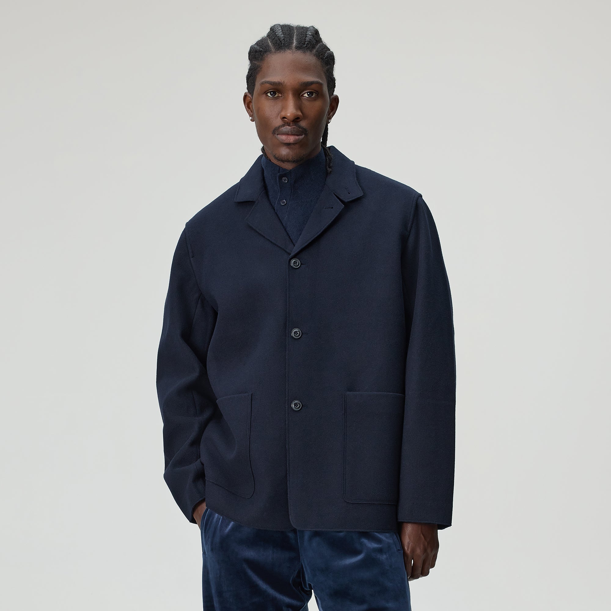 Kith Felted Jersey Savion Jacket - Ink