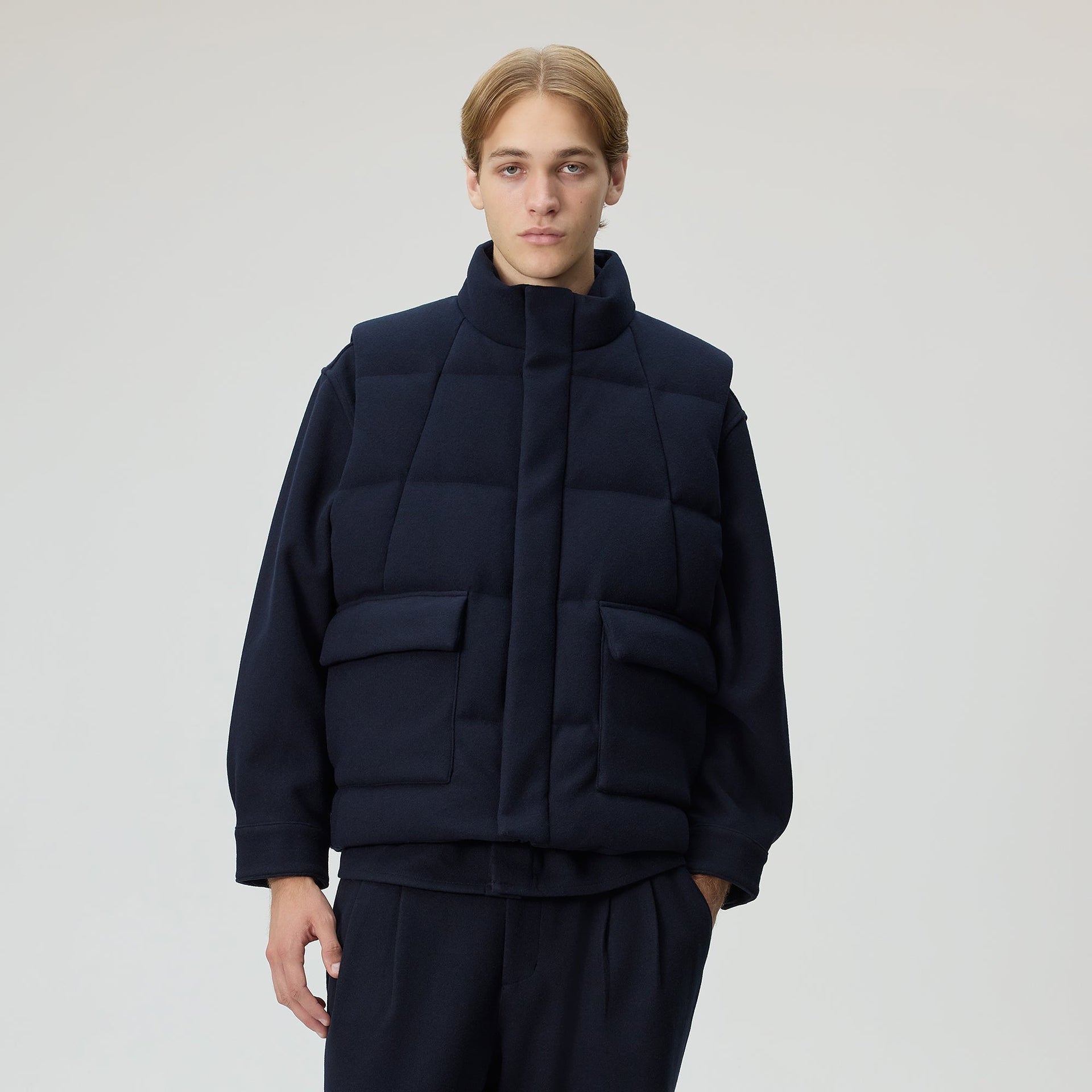 Kith Felted Jersey Midi Vest - Ink - PH
