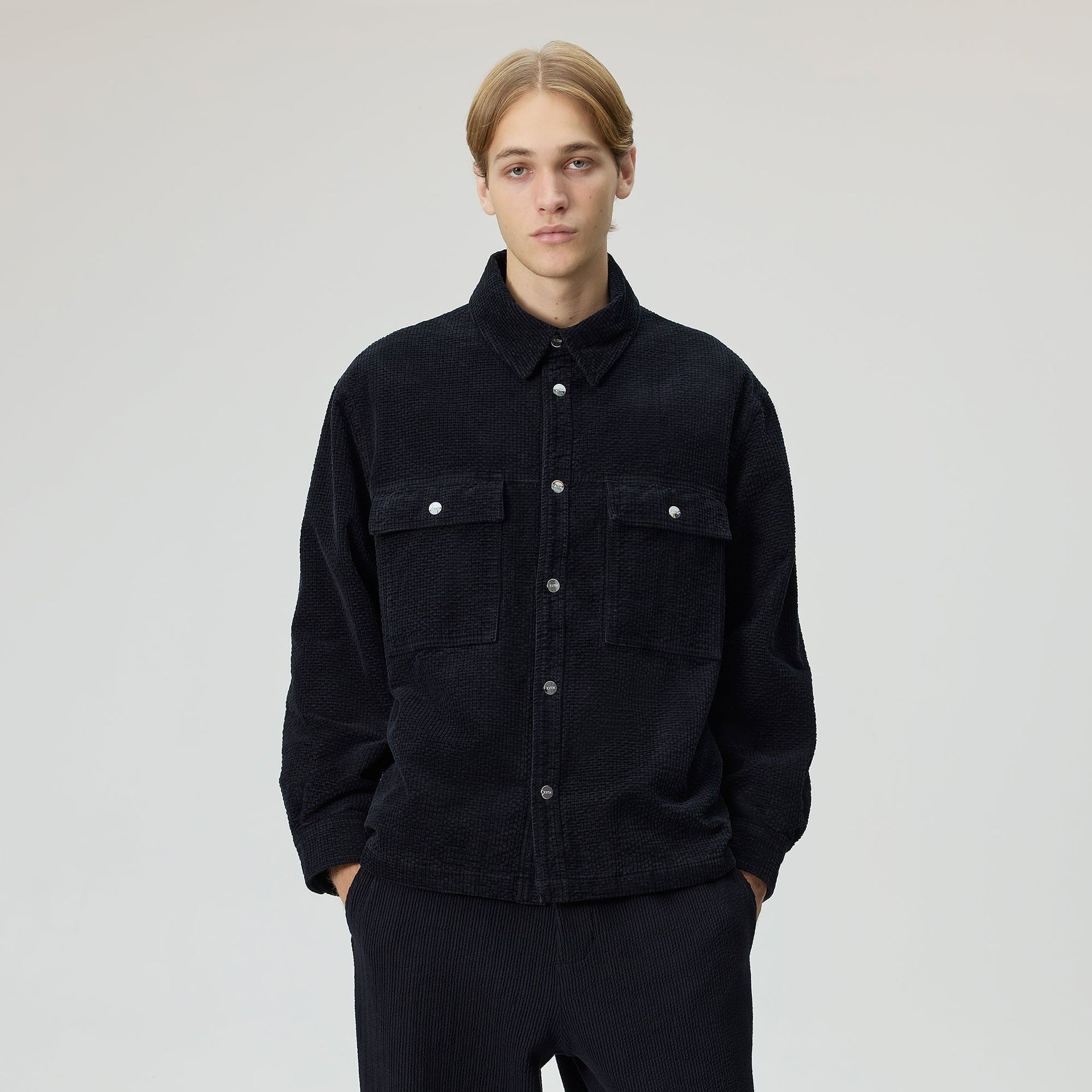 Kith Chenille Ripstop Ace Shirt Jacket - Black - PH