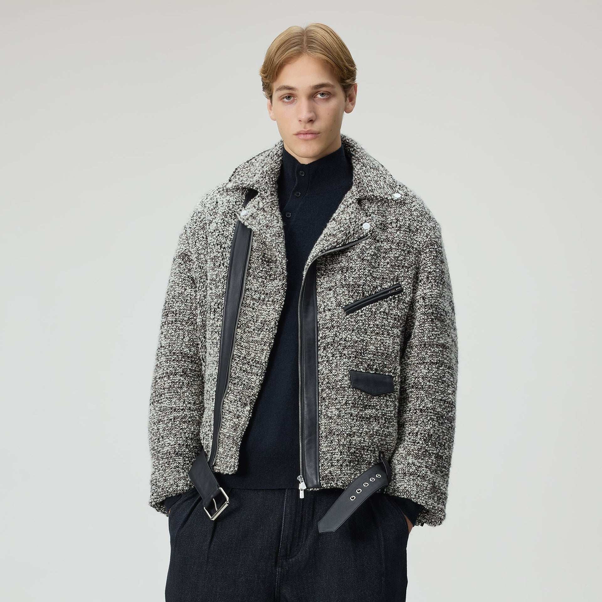 &Kin Plush Boucle Brian Moto - Hallow - PH