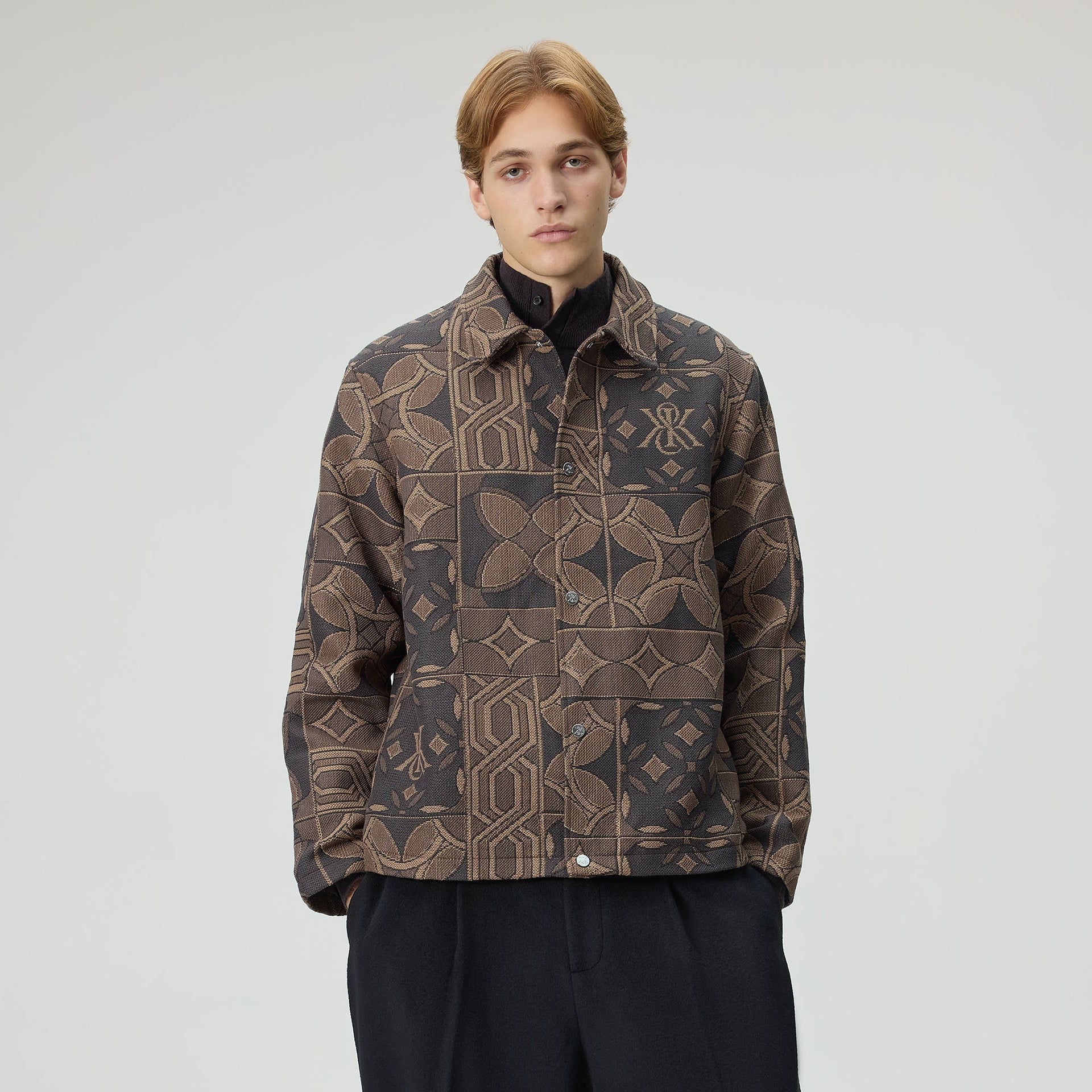 Kith Tile Jacquard Tapestry Coaches Jacket - Legacy - PH