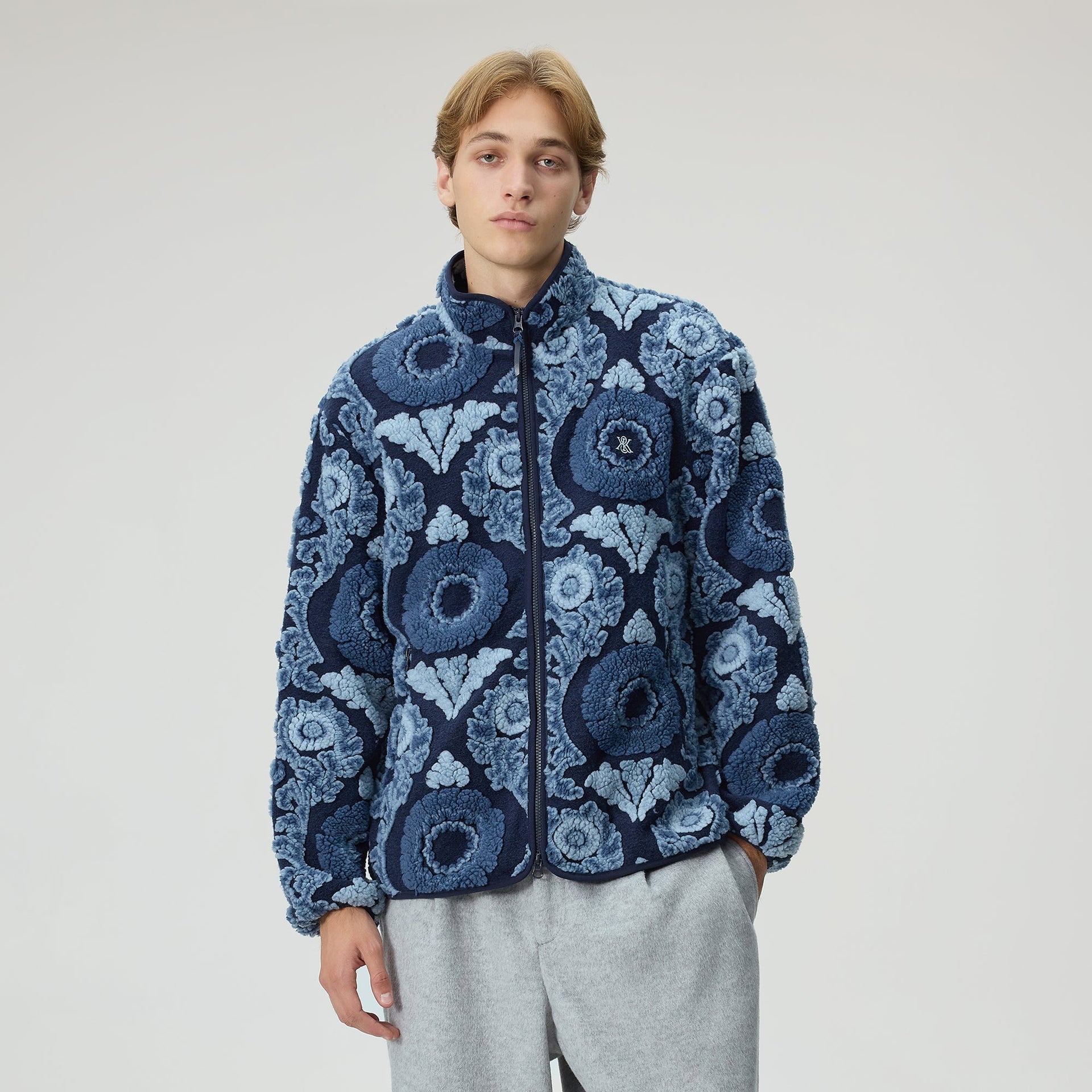 Kith Winter Vine Sherpa Harper Jacket - Nocturnal - PH