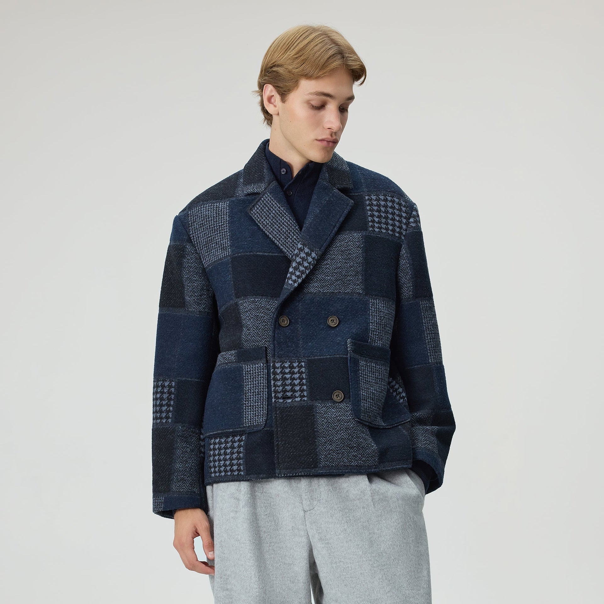 Kith Patchwork Wool Raya Blazer - Nocturnal - PH