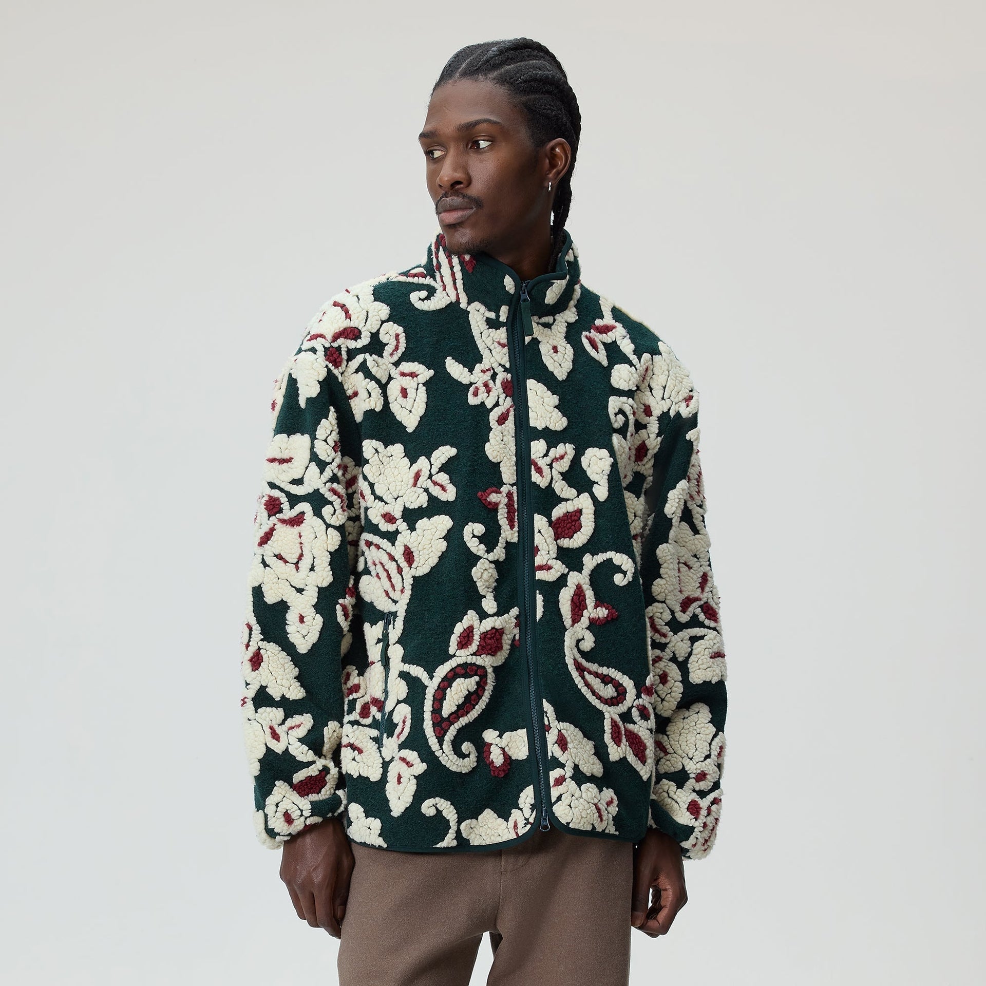 Kith Paisley Vine Sherpa Harper Jacket - Stadium - PH