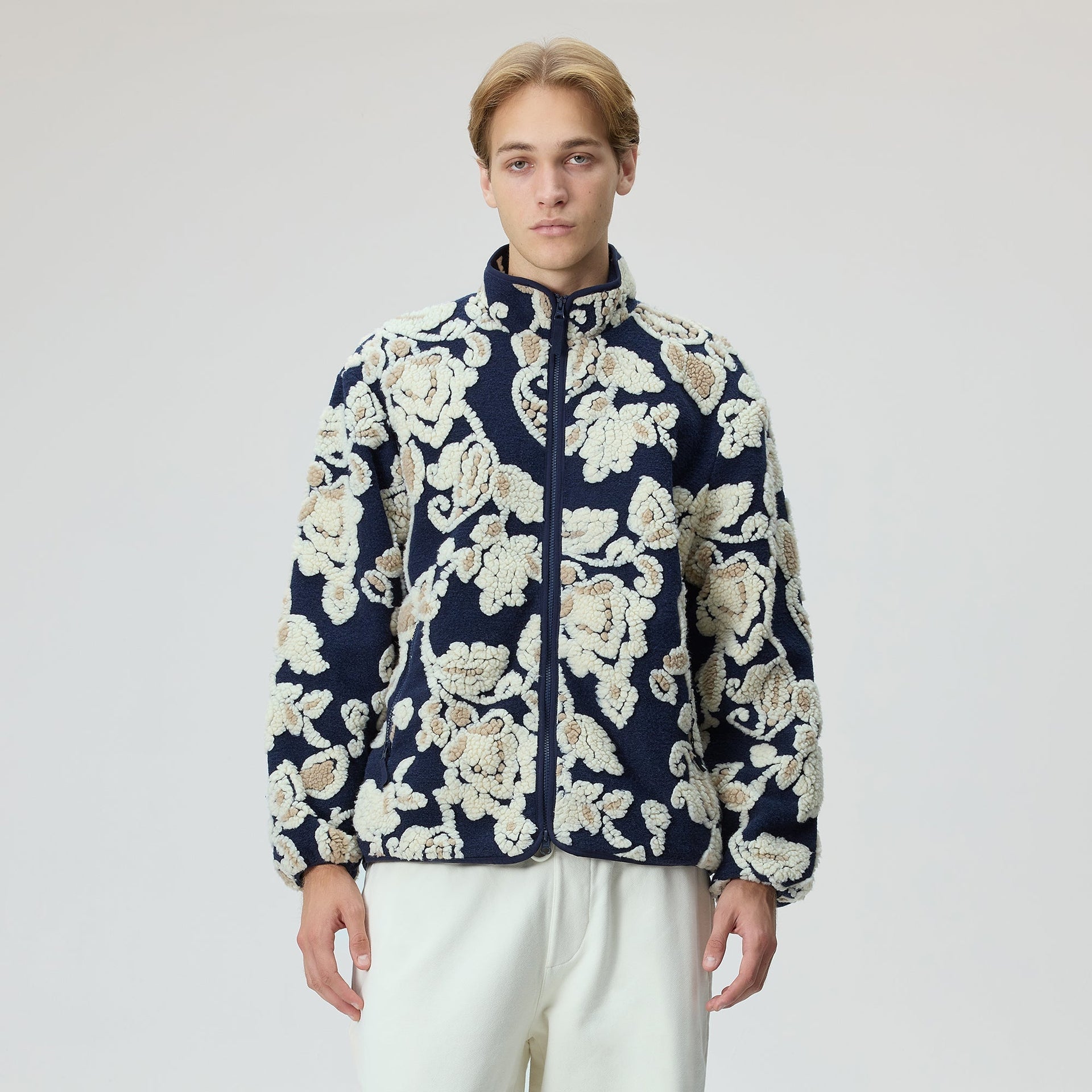 Kith Paisley Vine Sherpa Harper Jacket - Nocturnal - PH