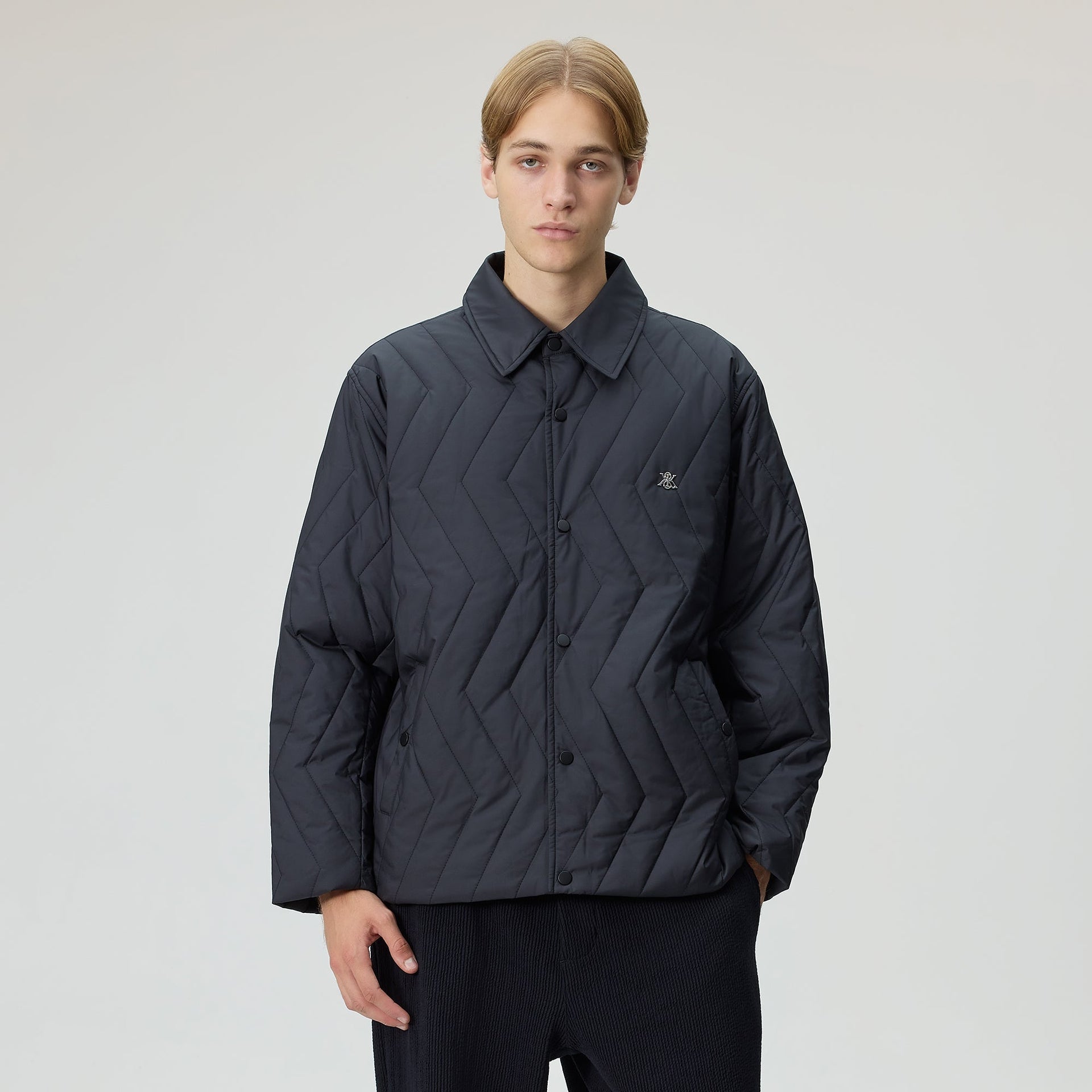 Kith Quilted Puffed Reese Shirt Jacket - Black - PH