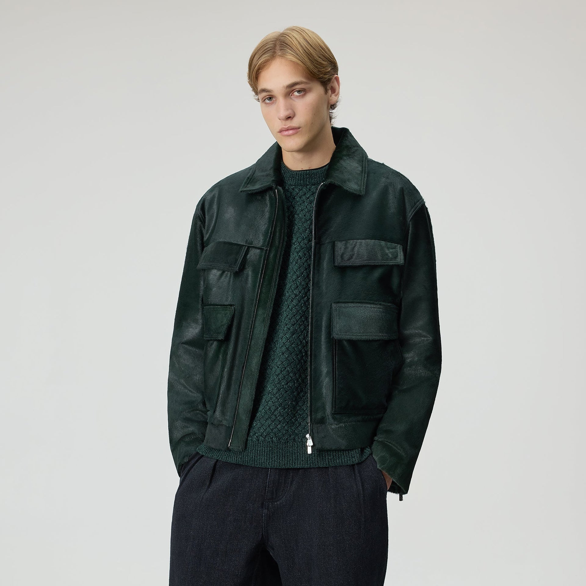 &Kin Orion Ponyhair Jacket - Stadium - PH