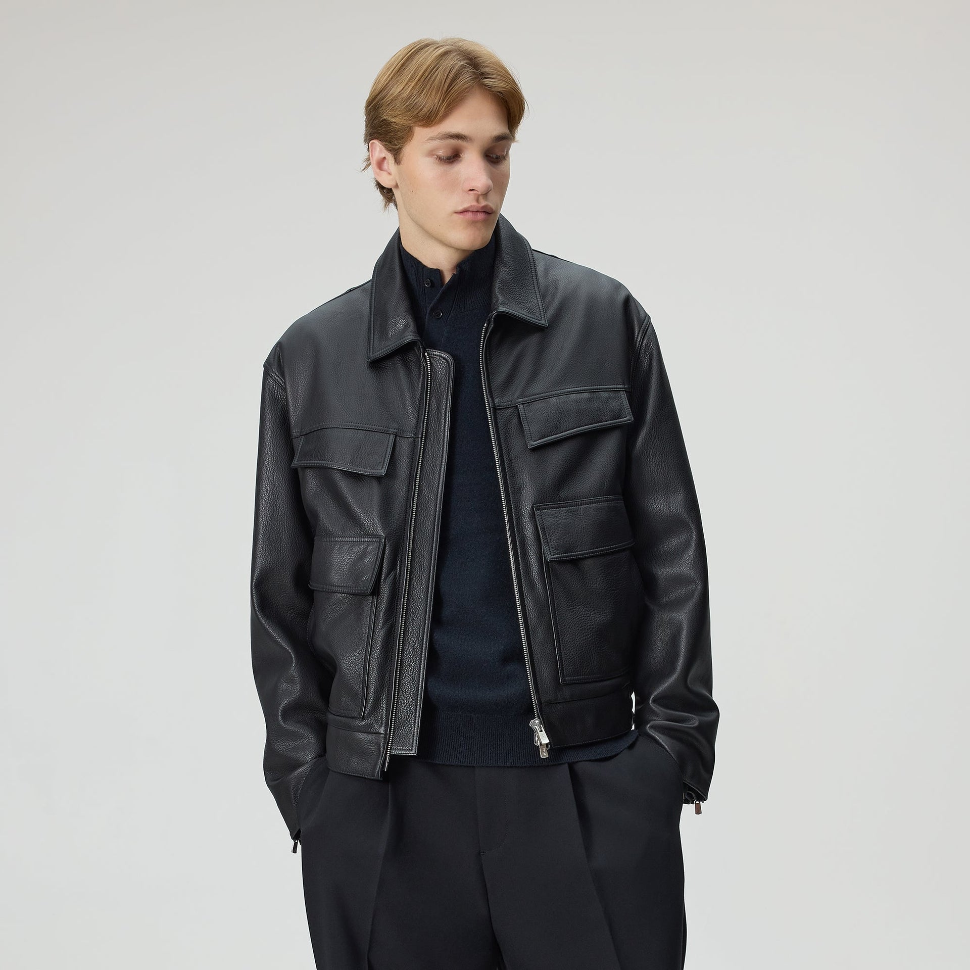 Kith Orion Leather Jacket - Black - PH