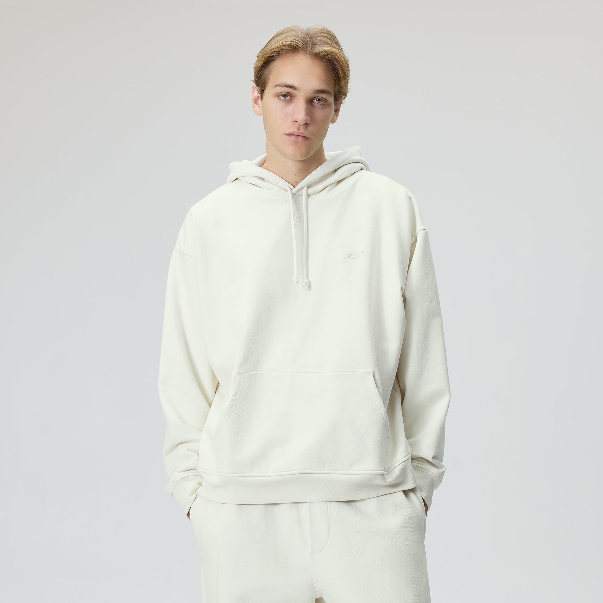 Kith Sueded French Terry Nelson Hoodie - Sandrift - PH
