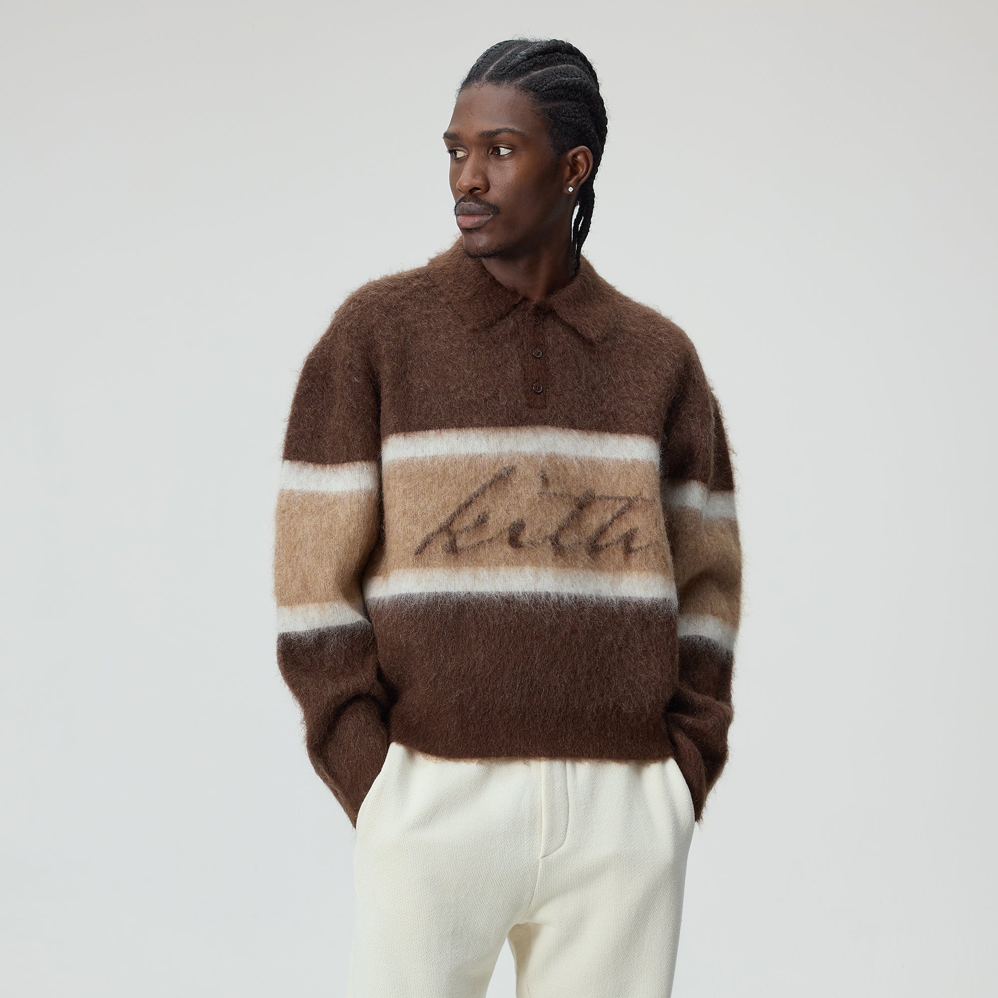 Needles×KITH ニードルズ×キスMOHAIR POLO SWEATER KITH × NEEDLES MOHAIR POLO SWEATER Mサイズ KITH キス Needles