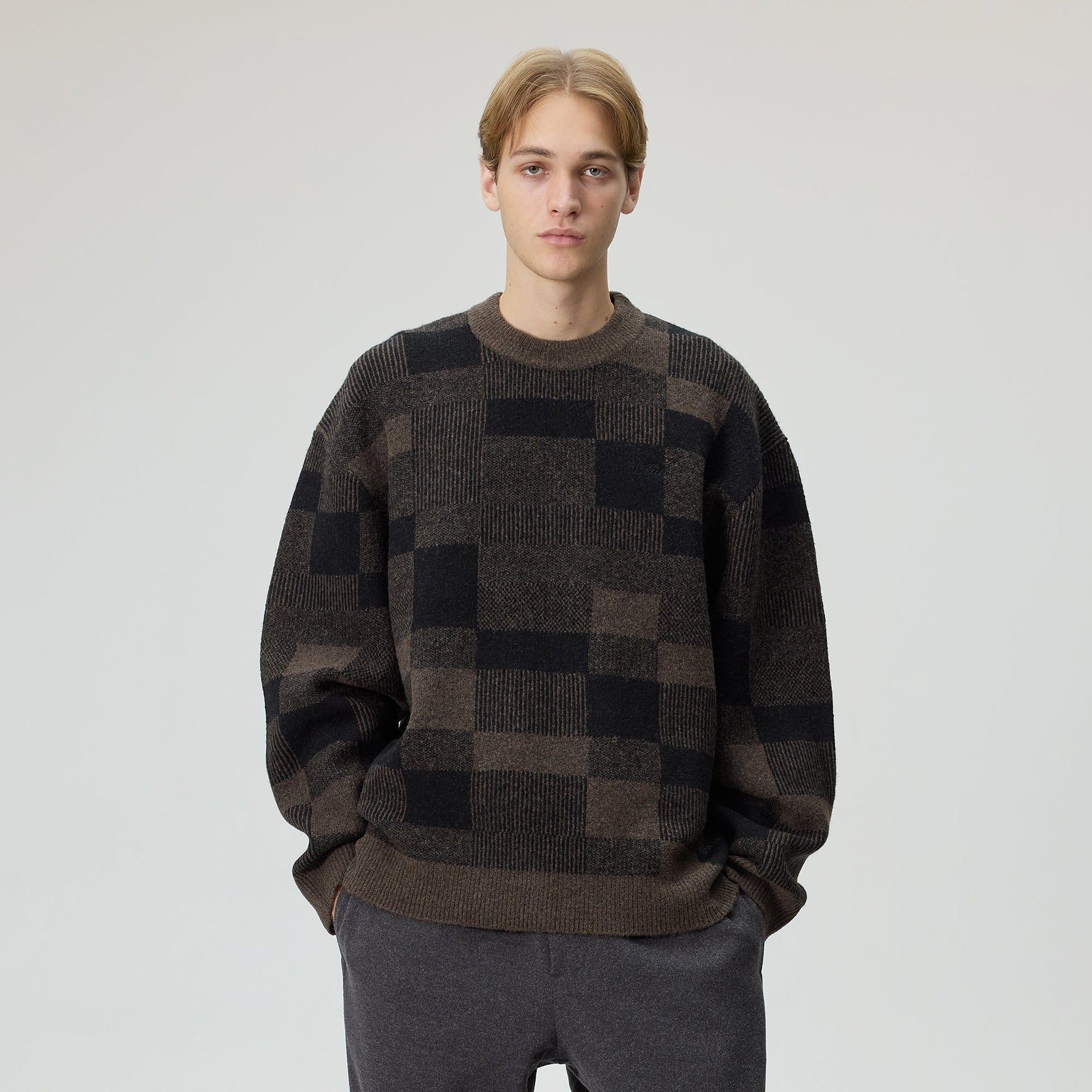 Kith Lewis Check Sweater - Kindling - PH