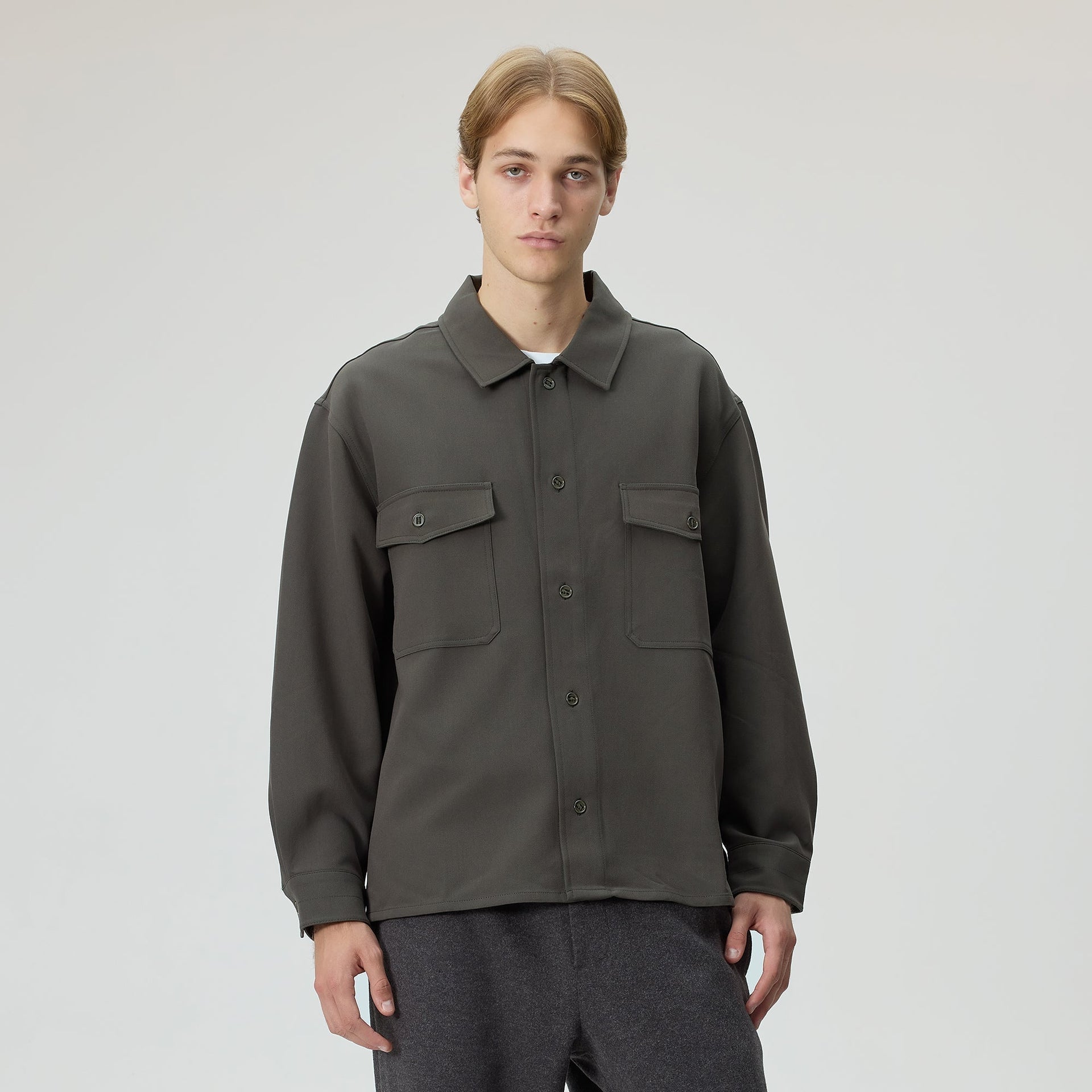 Kith Midweight Double Weave Ace Shirt - Cypress - PH