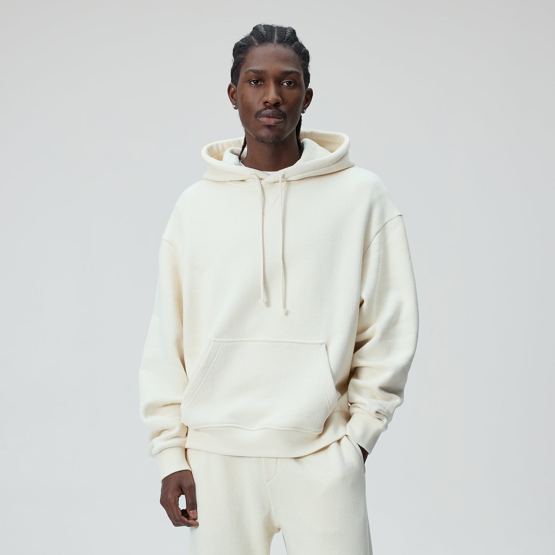 &Kin Luxe Terry Nelson Hoodie - Whisper - PH