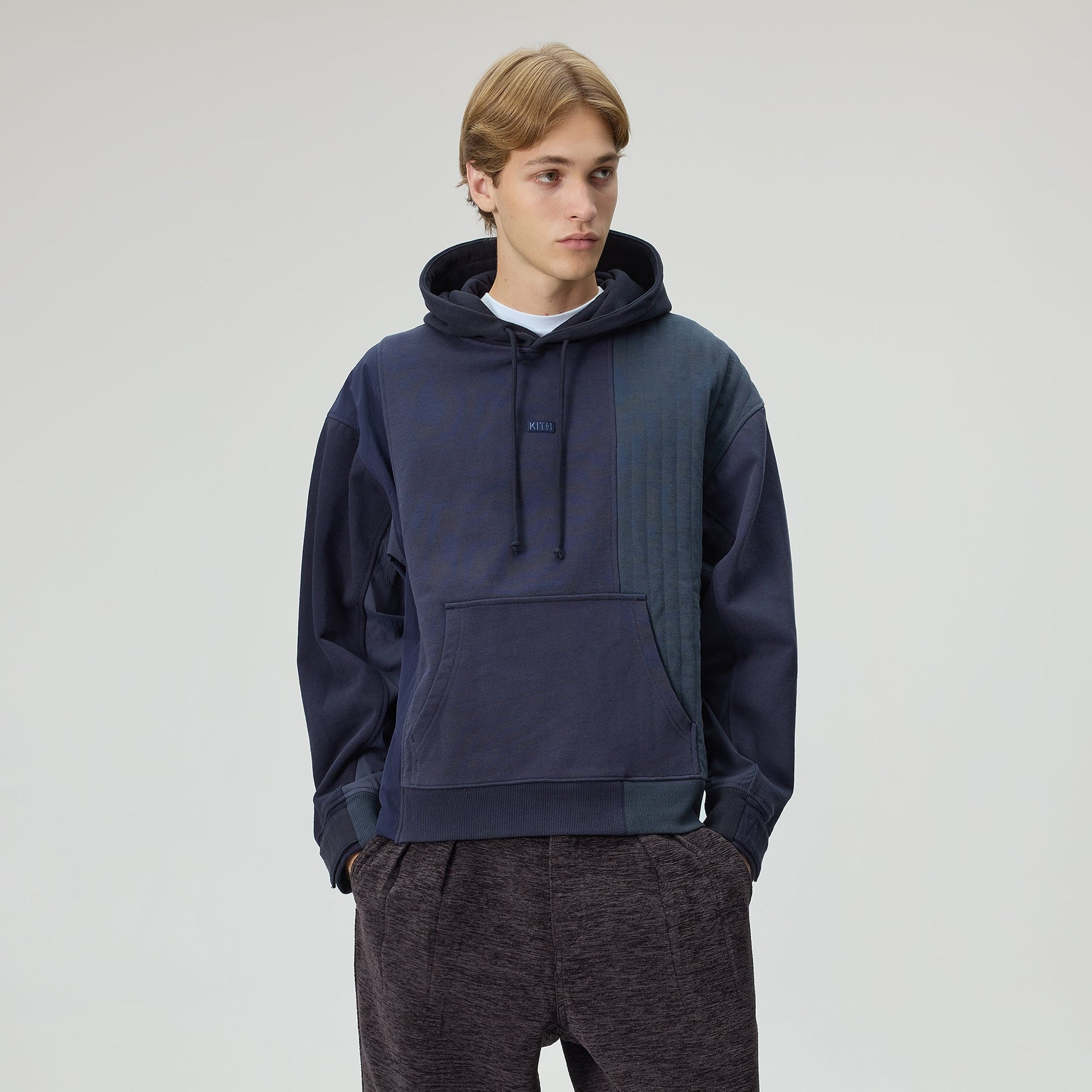 Kith Nylon Combo Nelson Hoodie - Admiral - PH