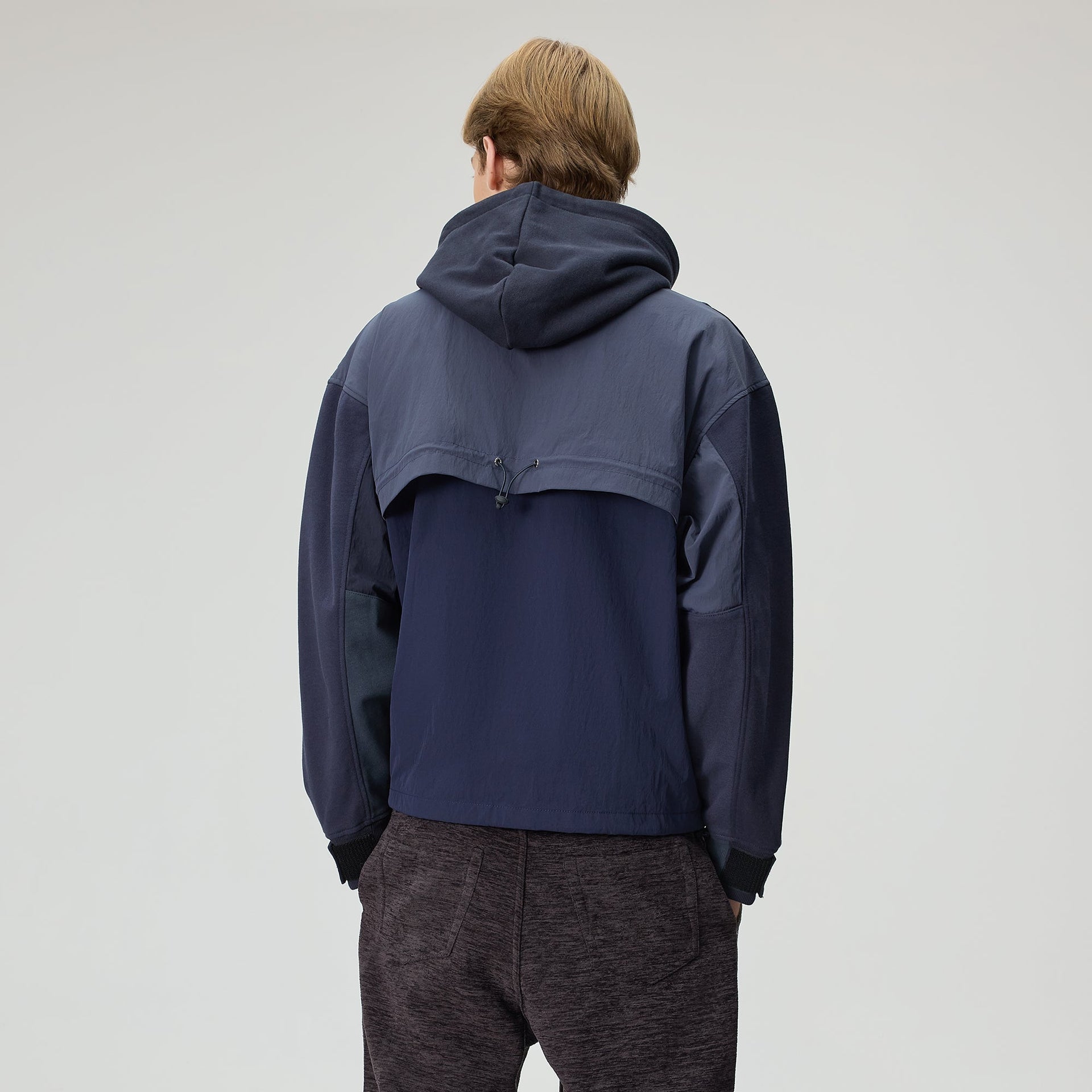 Kith Nylon Combo Nelson Hoodie - Admiral - PH