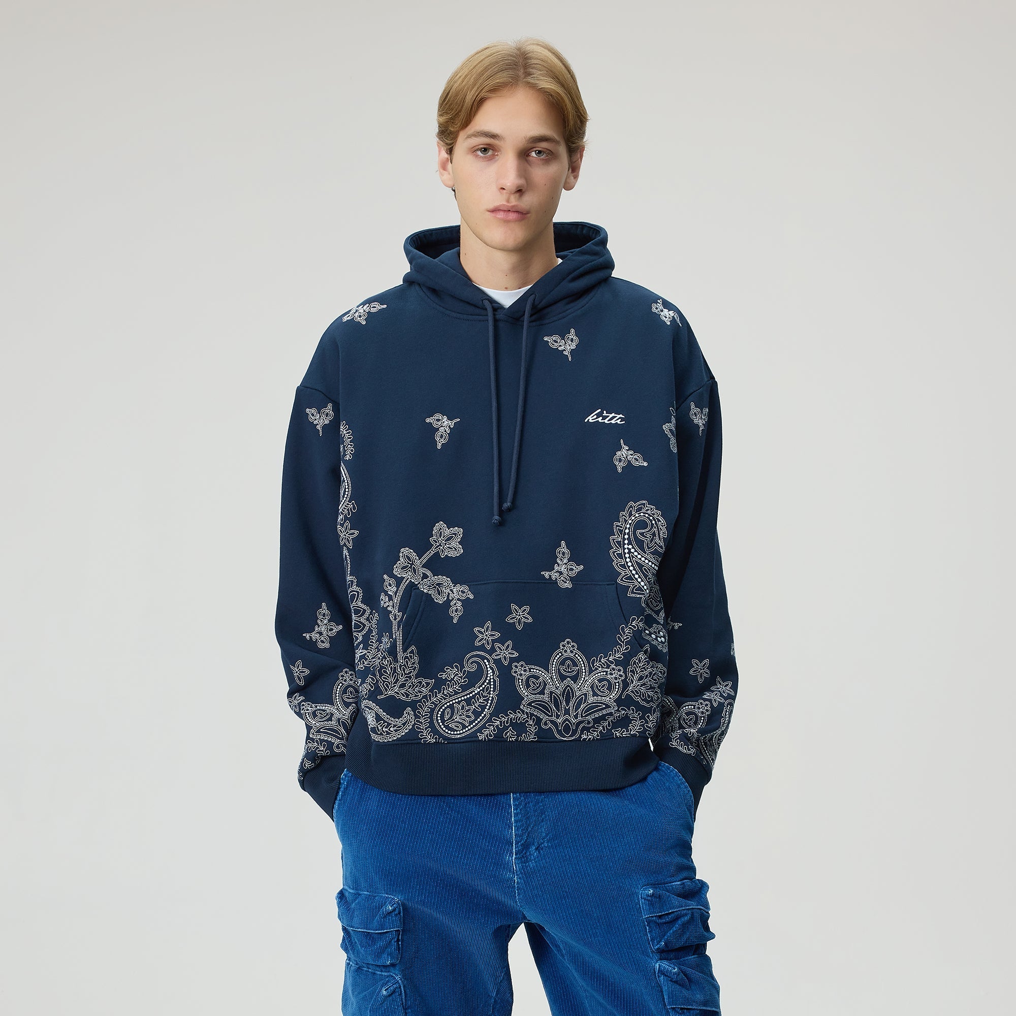 Kith Falling Paisley Nelson Hoodie - Nocturnal