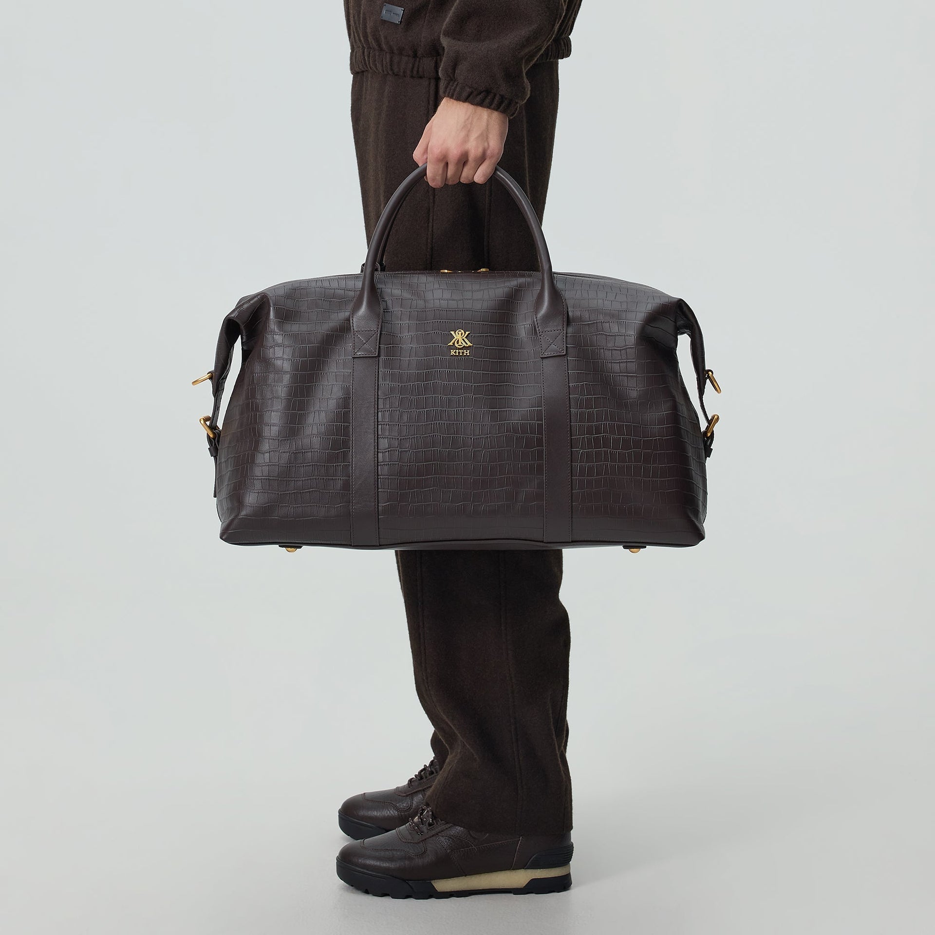 Kith Croc Debossed Leather Duffle Bag - Incognito - PH