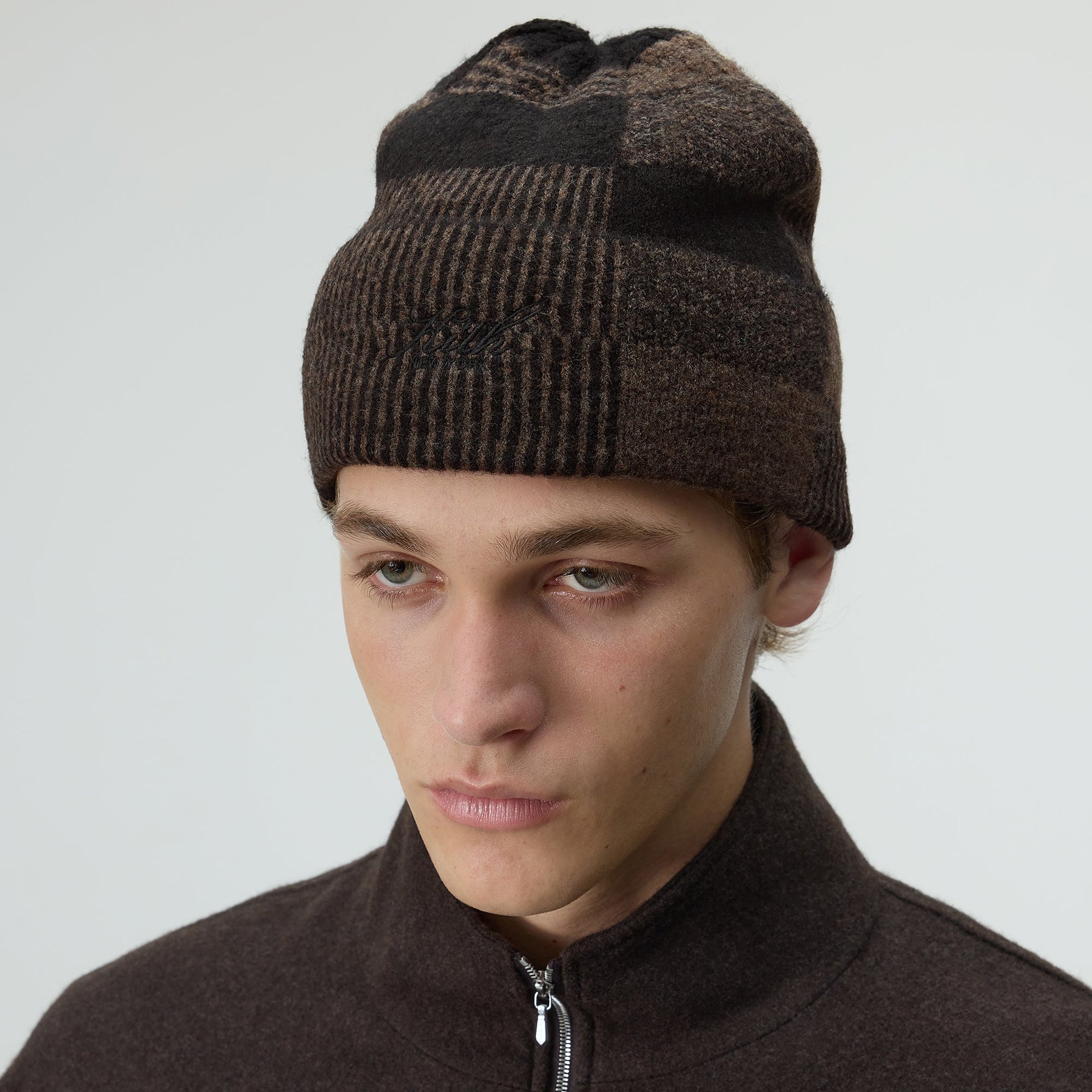 Kith Lewis Check Mia Beanie - Kindling - PH