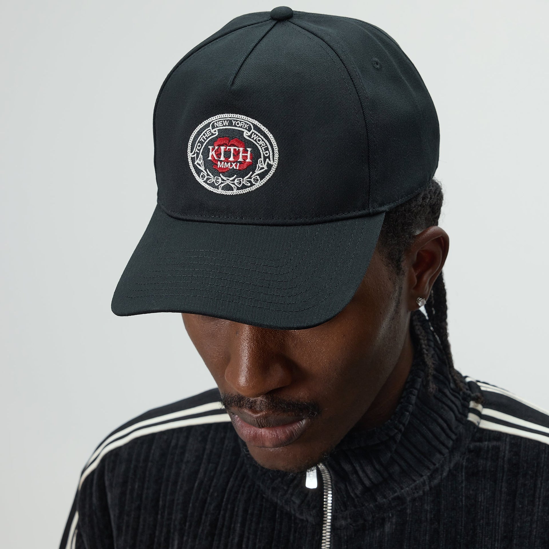 Kith Twill Bay Low Pinch Crown Snapback - Black - PH