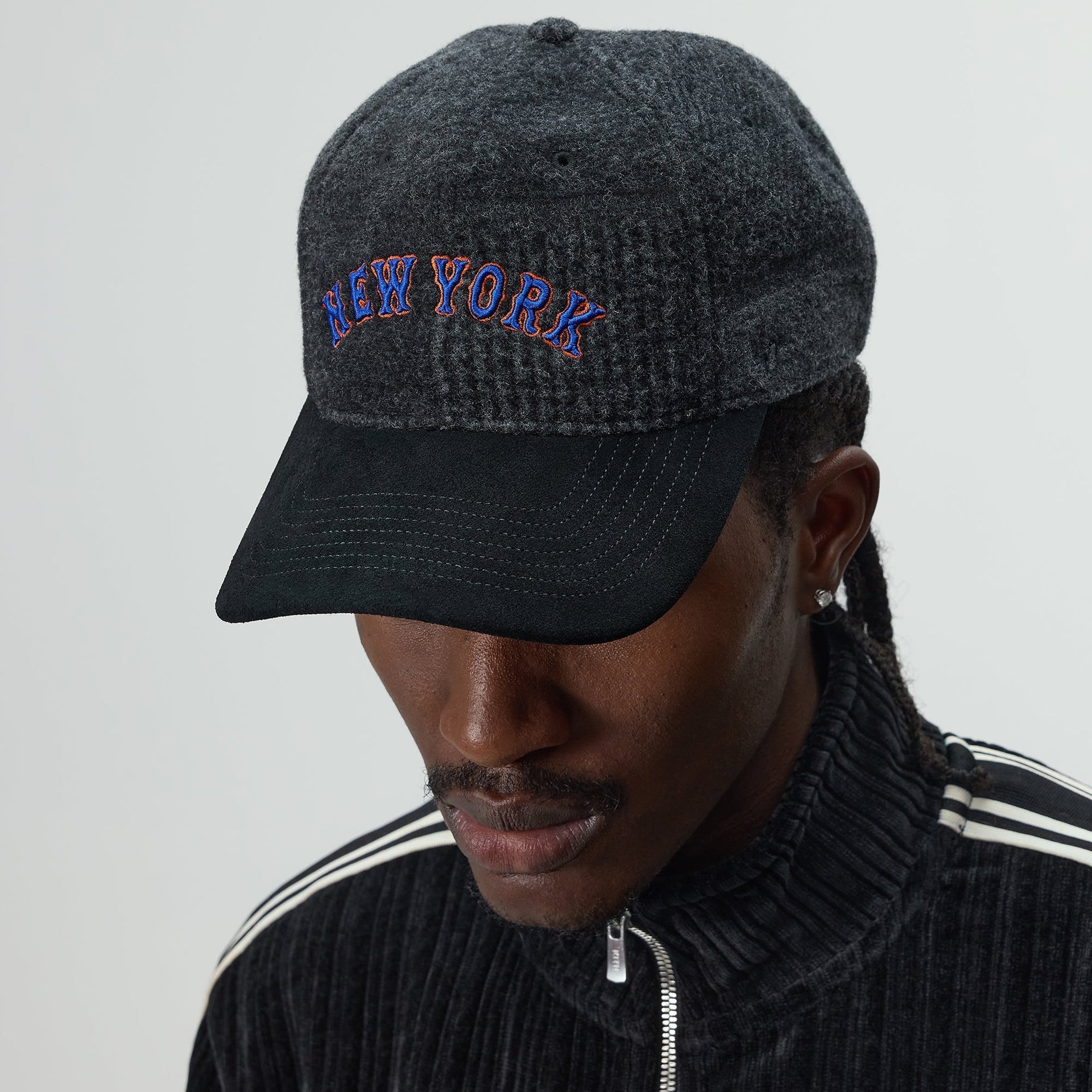 Kith & '47 for the New York Mets Patchwork Wool Franchise LS Cap - Shadow - PH
