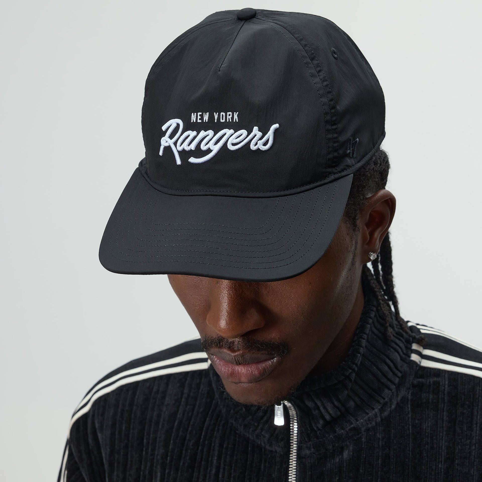 Kith & '47 for the New York Rangers Nylon Hitch Snapback - Black - PH
