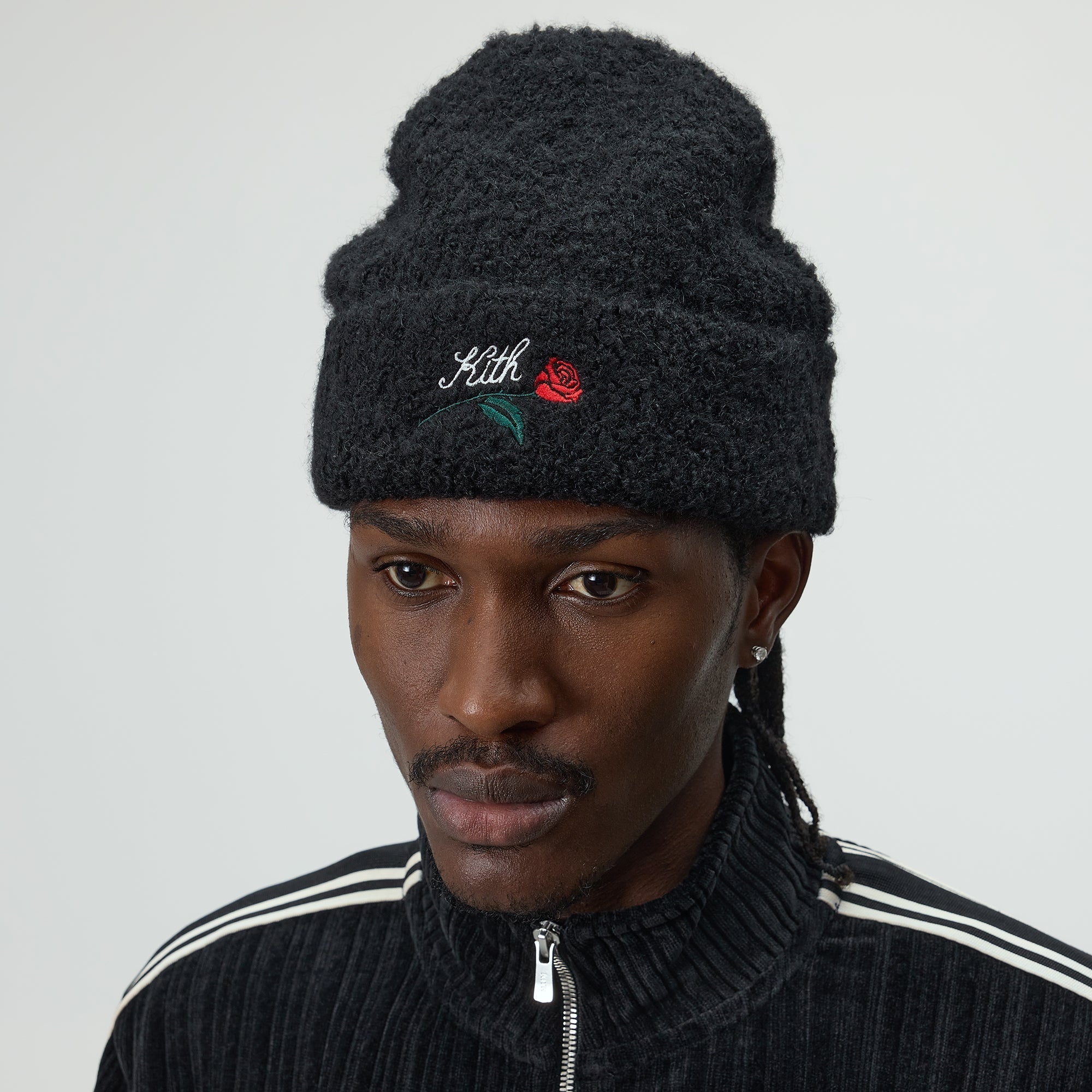 Kith Boucle Yarn Mia Beanie - Black