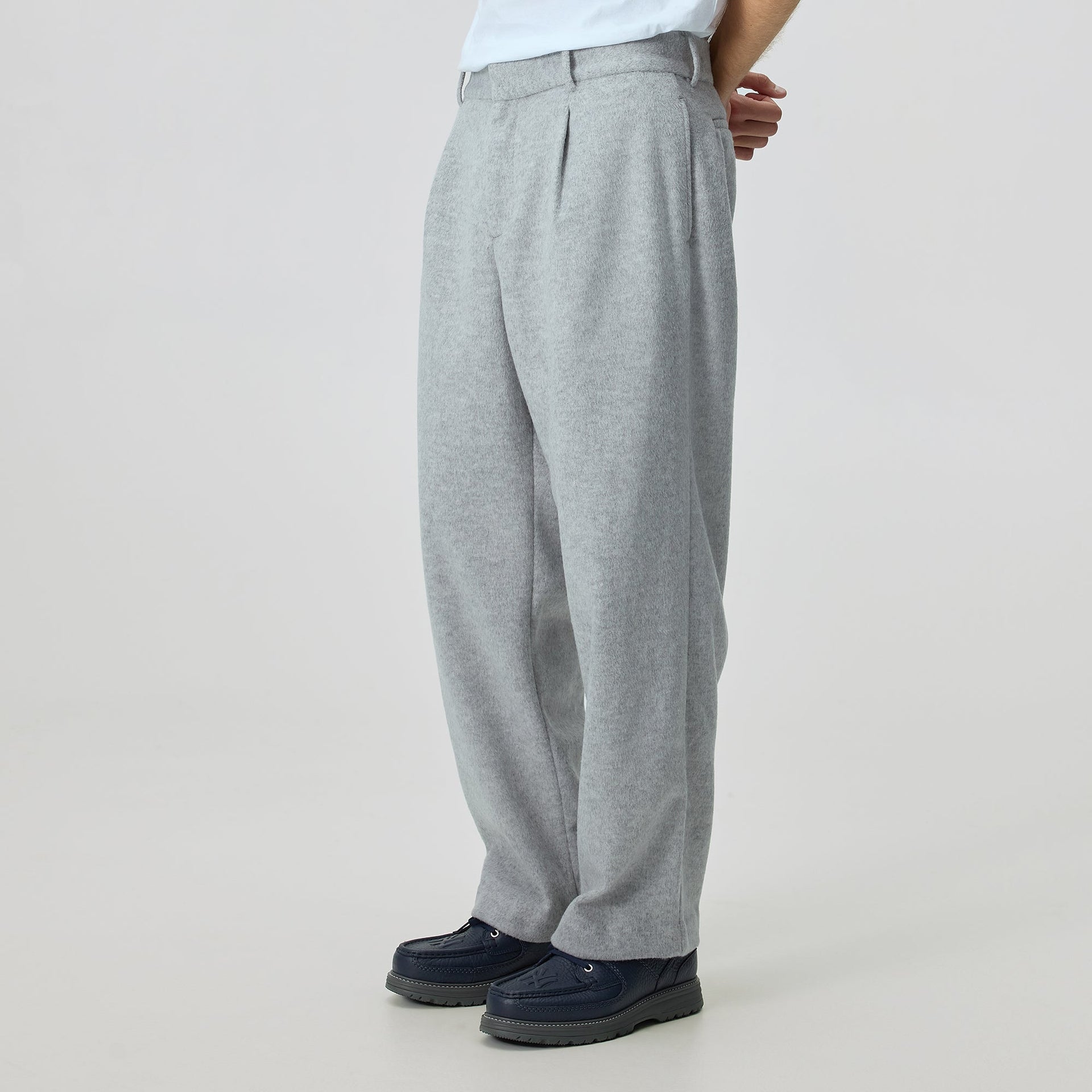 Kith Brushed Jersey Bentley Trouser - Medium Heather Grey - PH