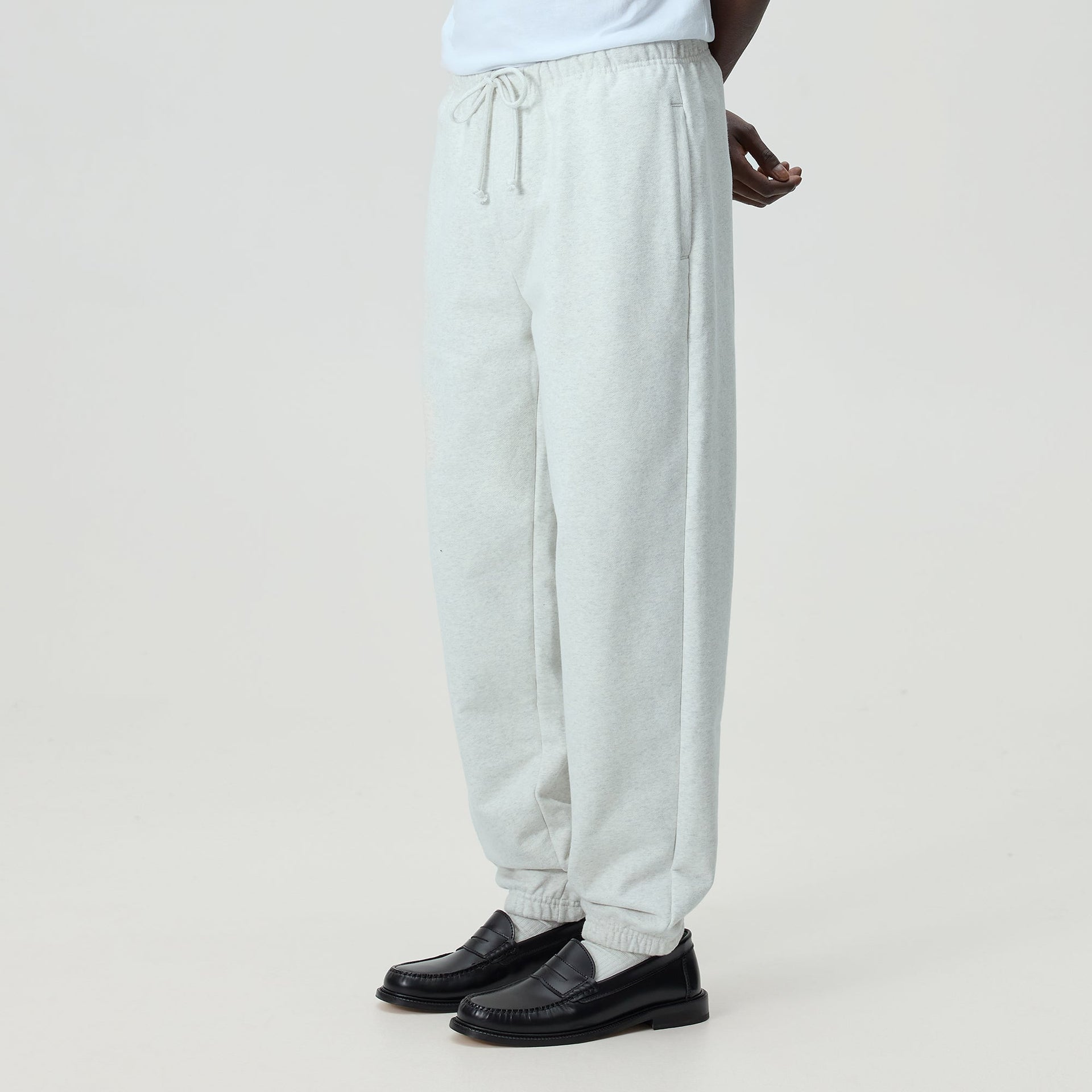 Kith Sueded French Terry Emmons Sweatpant - Light Heather Grey - PH